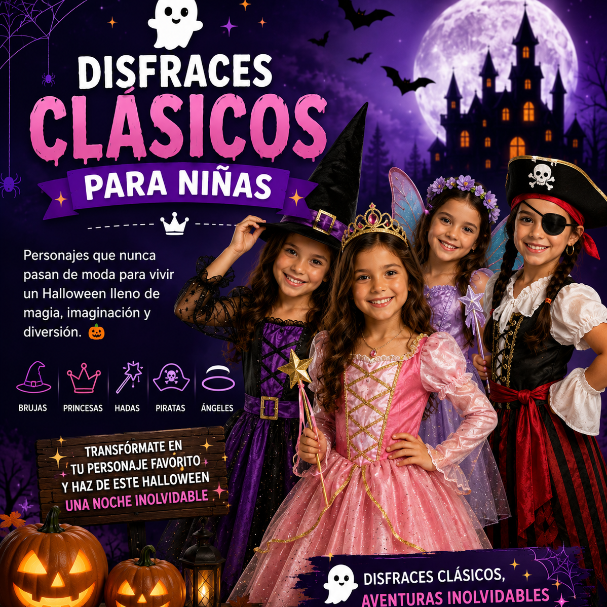 Disfraces clásicos para niñas