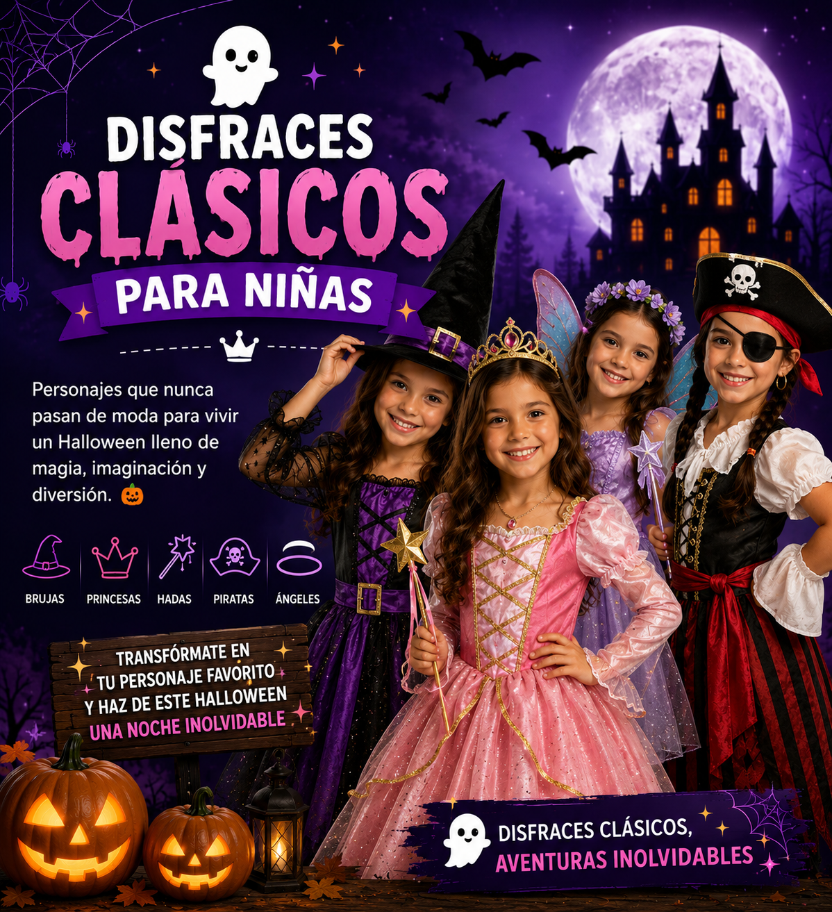 Disfraces clásicos para niñas