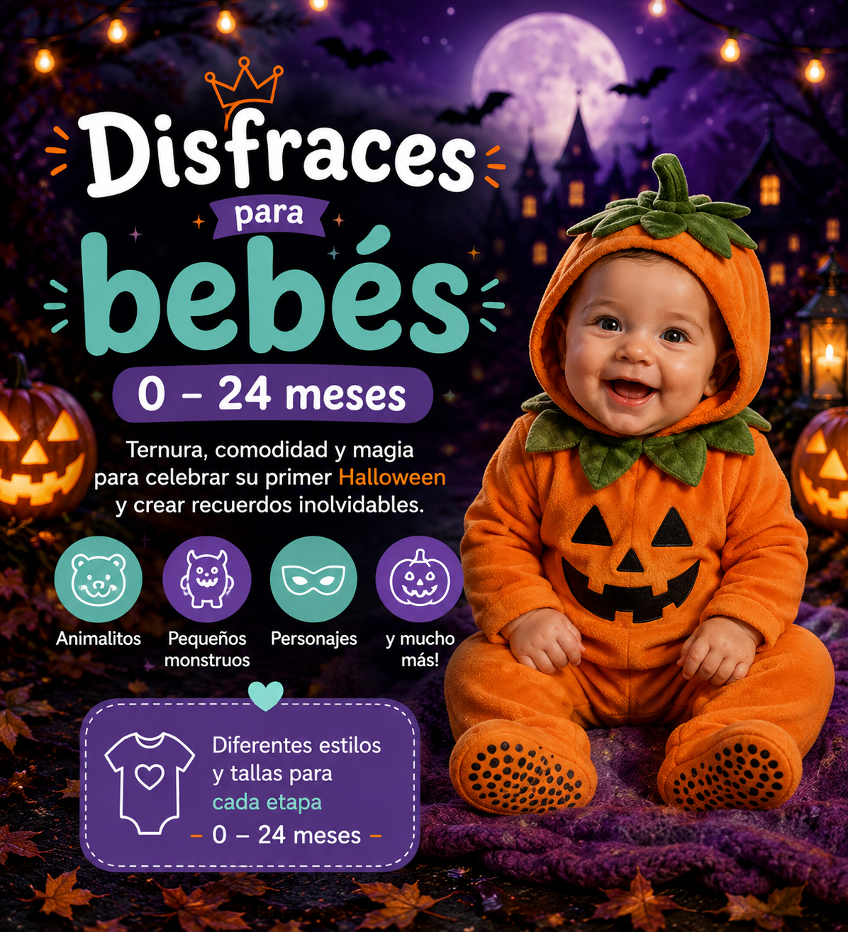Disfraces para bebés · 0–24 meses