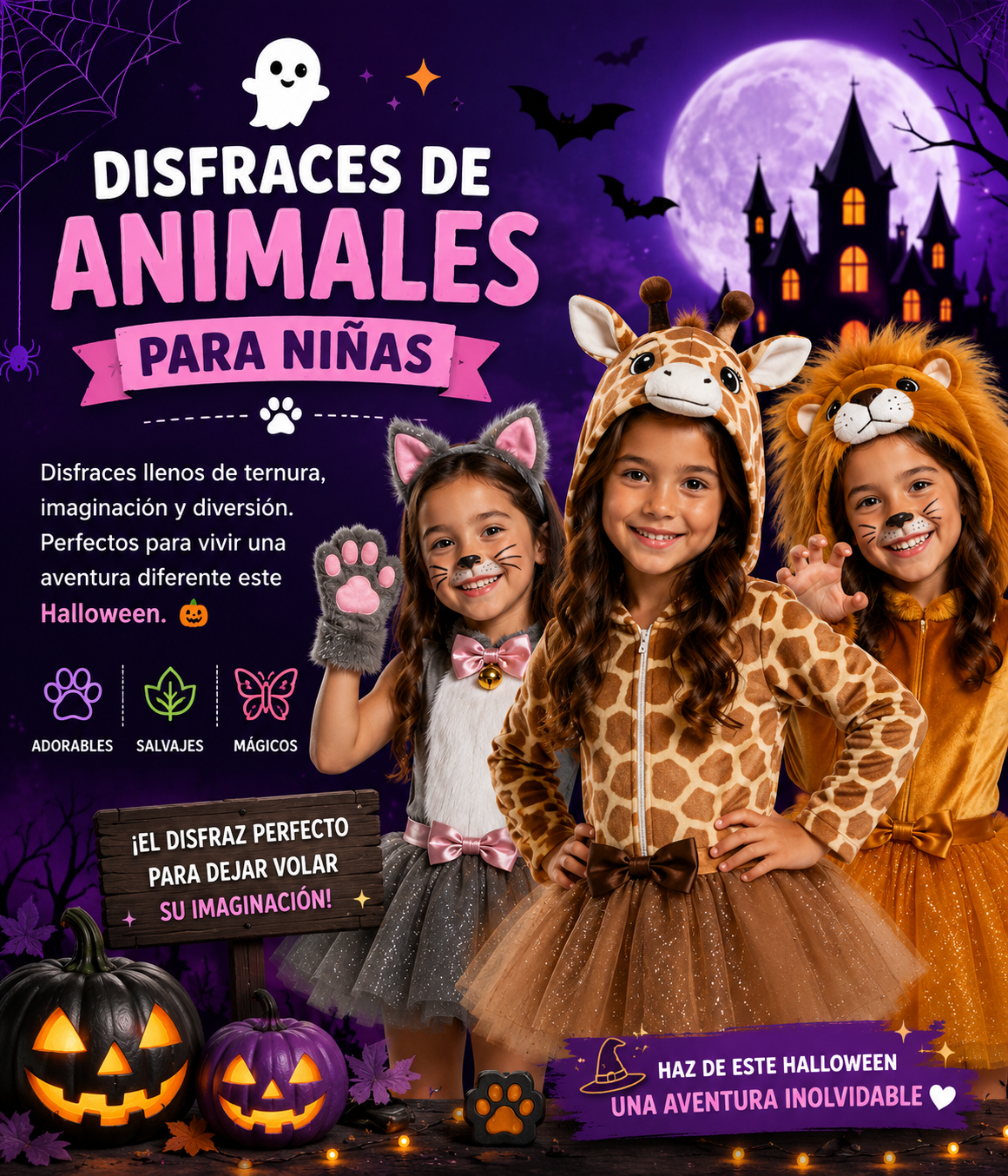 Disfraces de animales para niñas