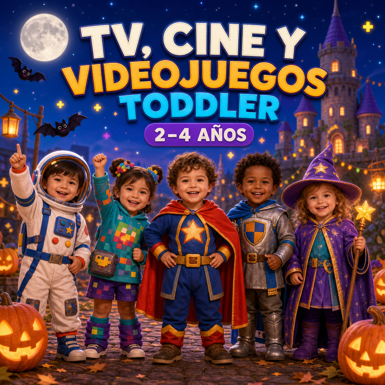 TV, cine y videojuegos para Toddler · 2–4 años