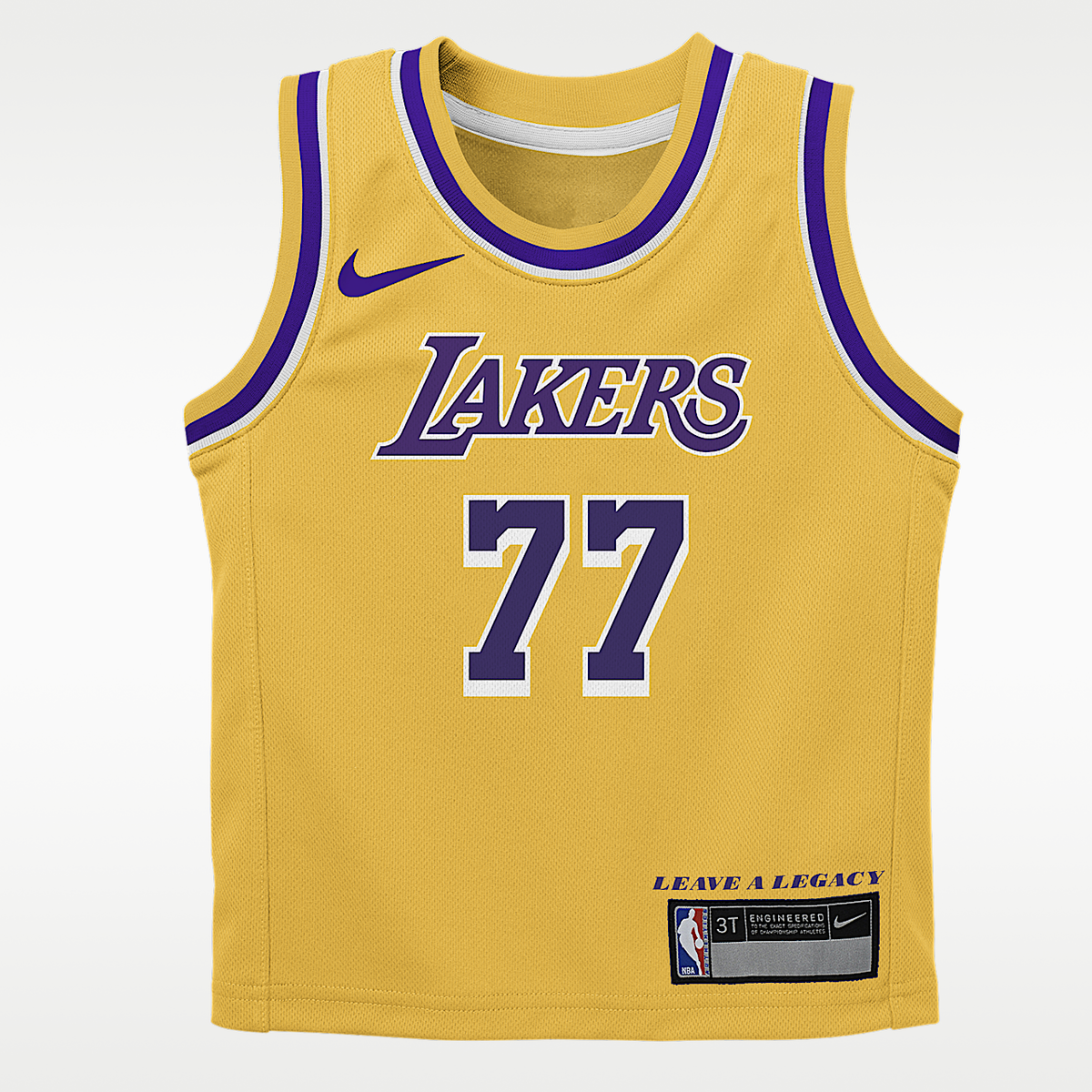 Camiseta Nike Los Angeles Lakers Luka Doncic para Niño Pequeño