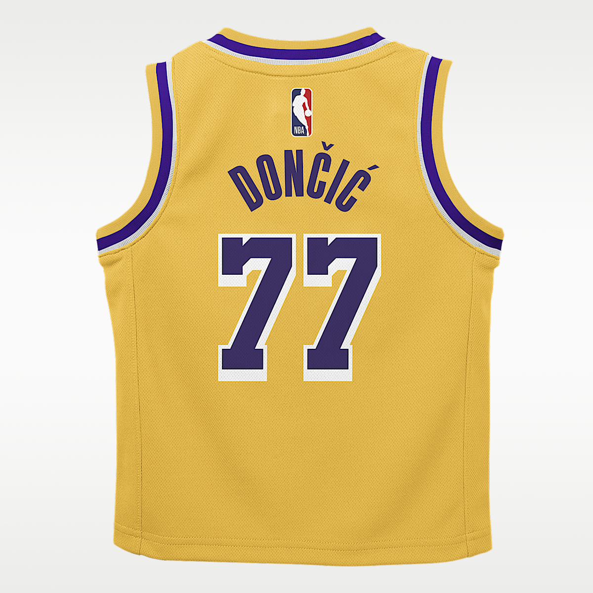 Camiseta Nike Los Angeles Lakers Luka Doncic para Niño Pequeño
