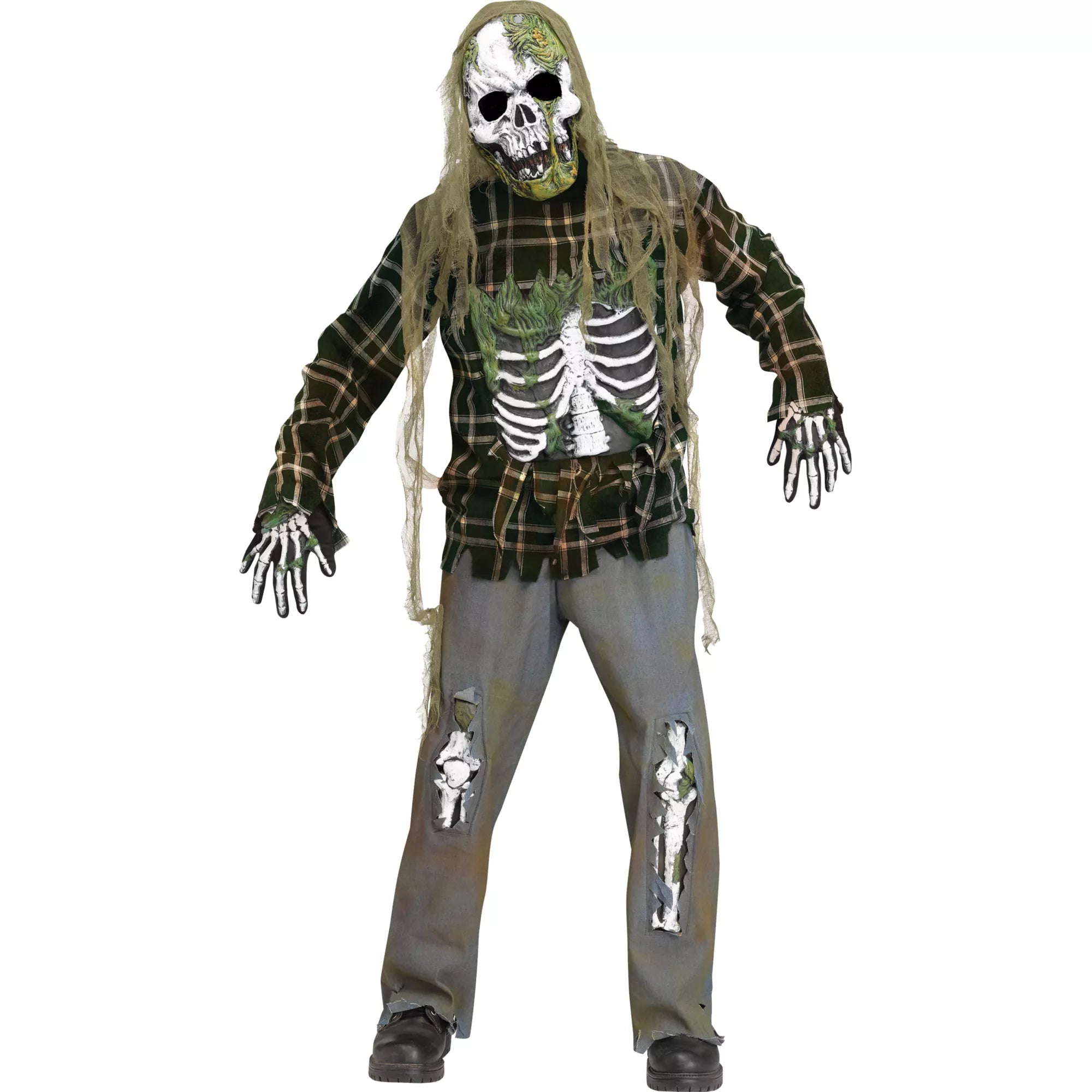 Disfraz de zombi esqueleto para niño - imagen 1