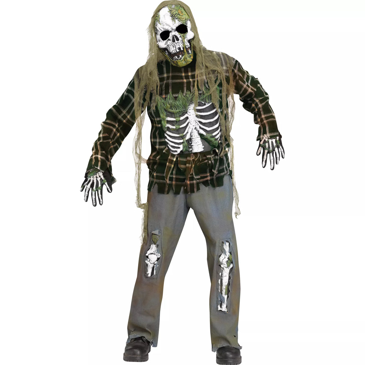 Disfraz de zombi esqueleto para niño - imagen 1