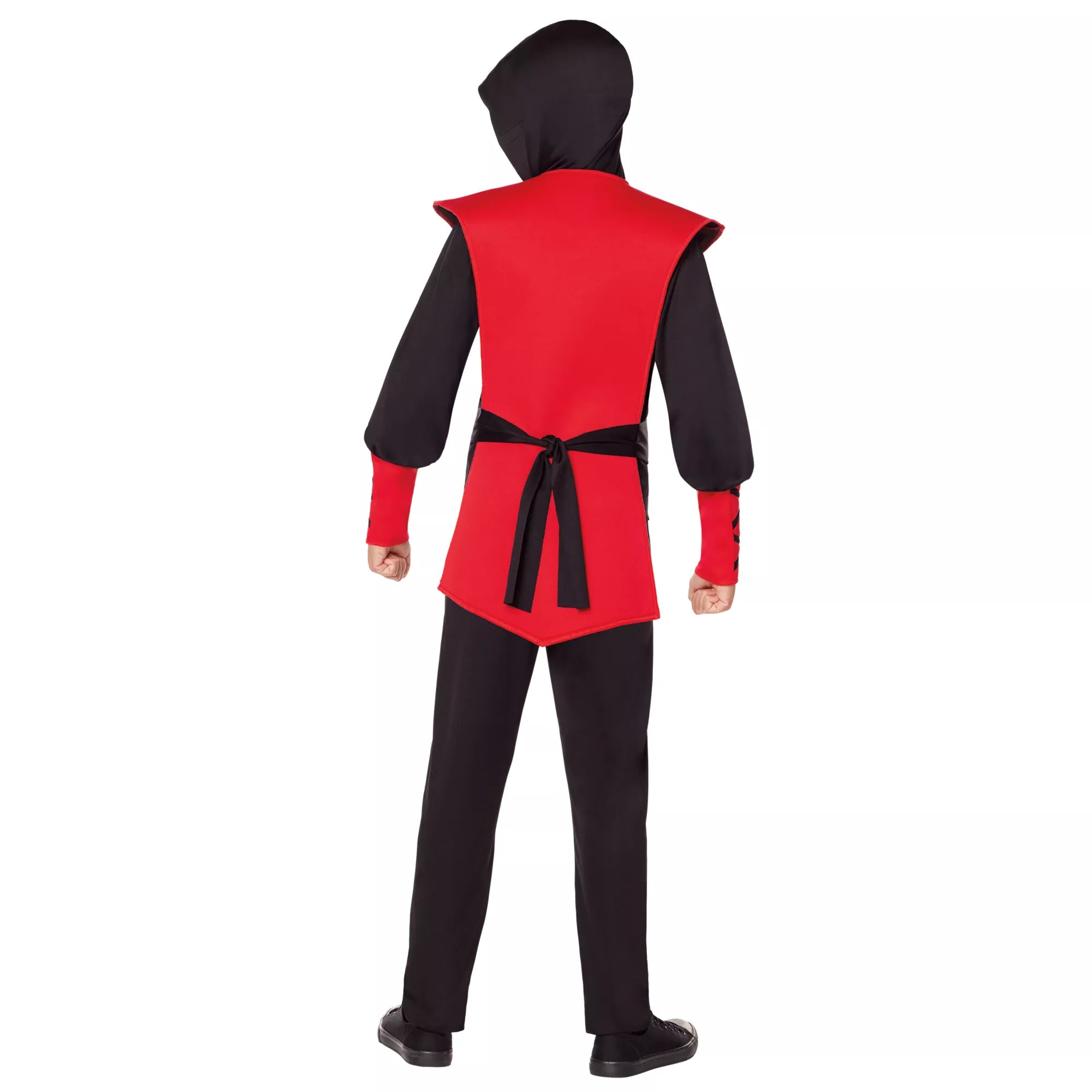 Disfraz de ninja calavera rojo para niño - imagen 2