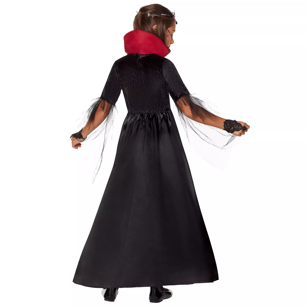 Disfraz con vestido de vampiresa real para niña - imagen 2