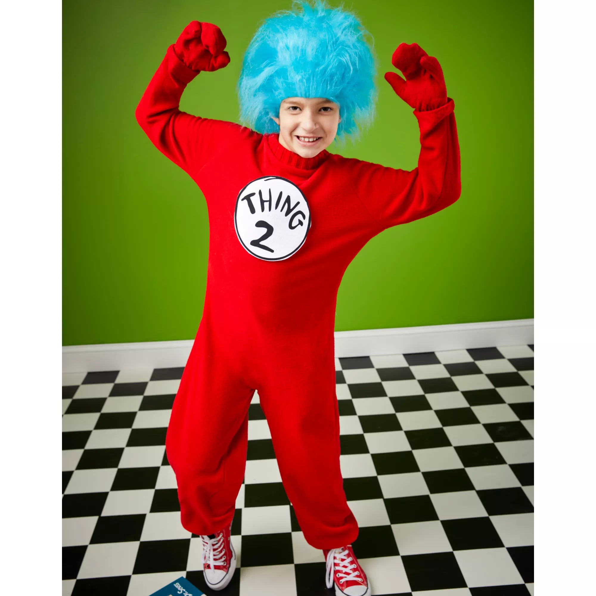 Disfraz enterizo de Thing 1 and Thing 2 para niño – Dr. Seuss - imagen 1
