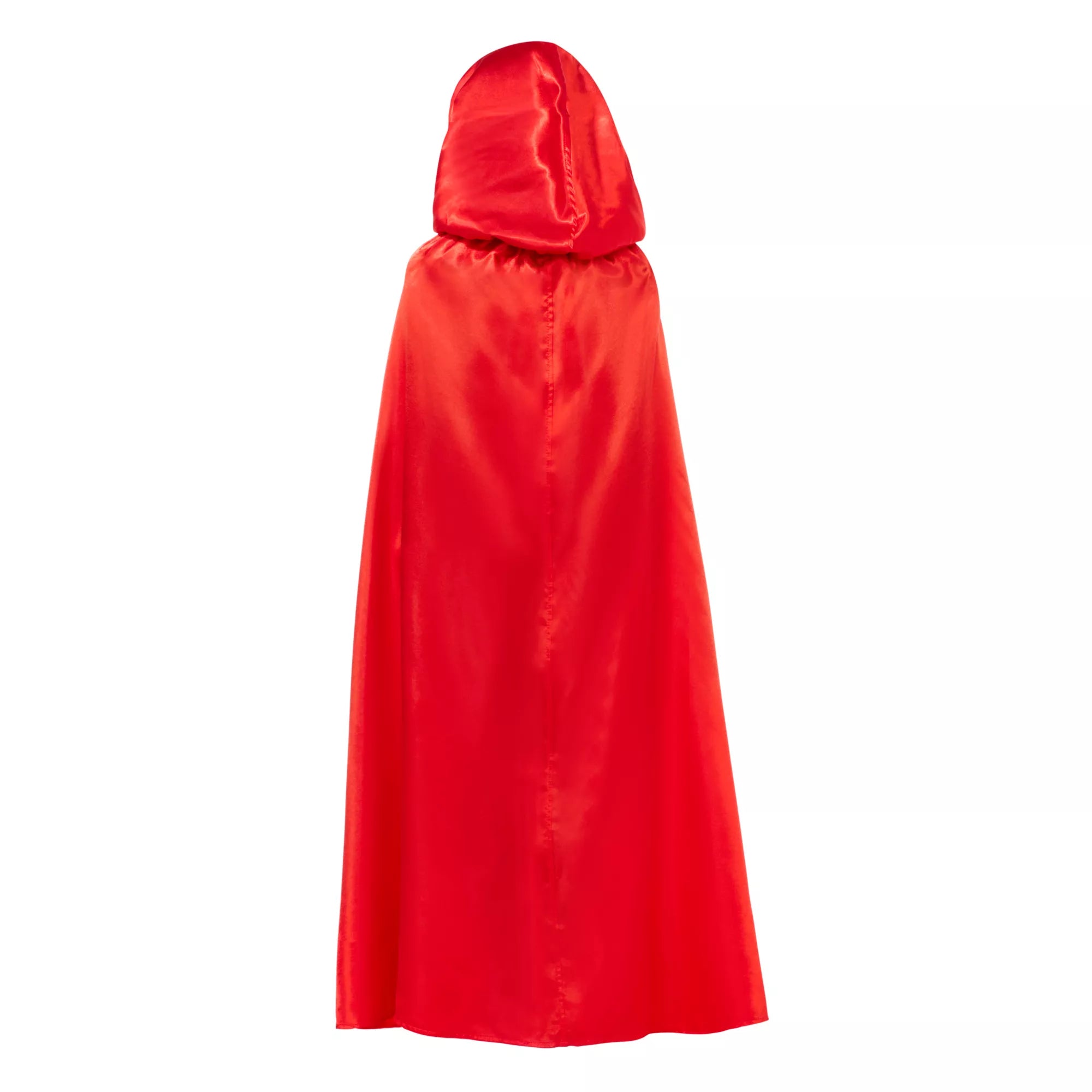 Capa roja de satén para niña - imagen 2