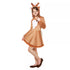 Disfraz con vestido de venado y capucha para niña - imagen 1