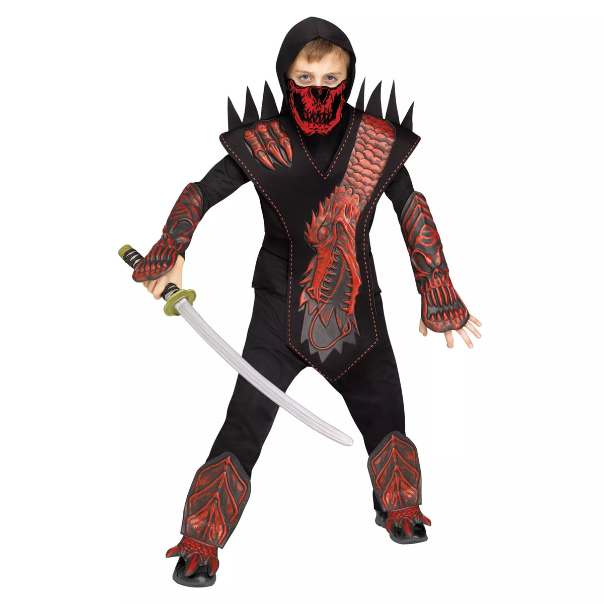 Disfraz de ninja dragón calavera para niño - imagen 1