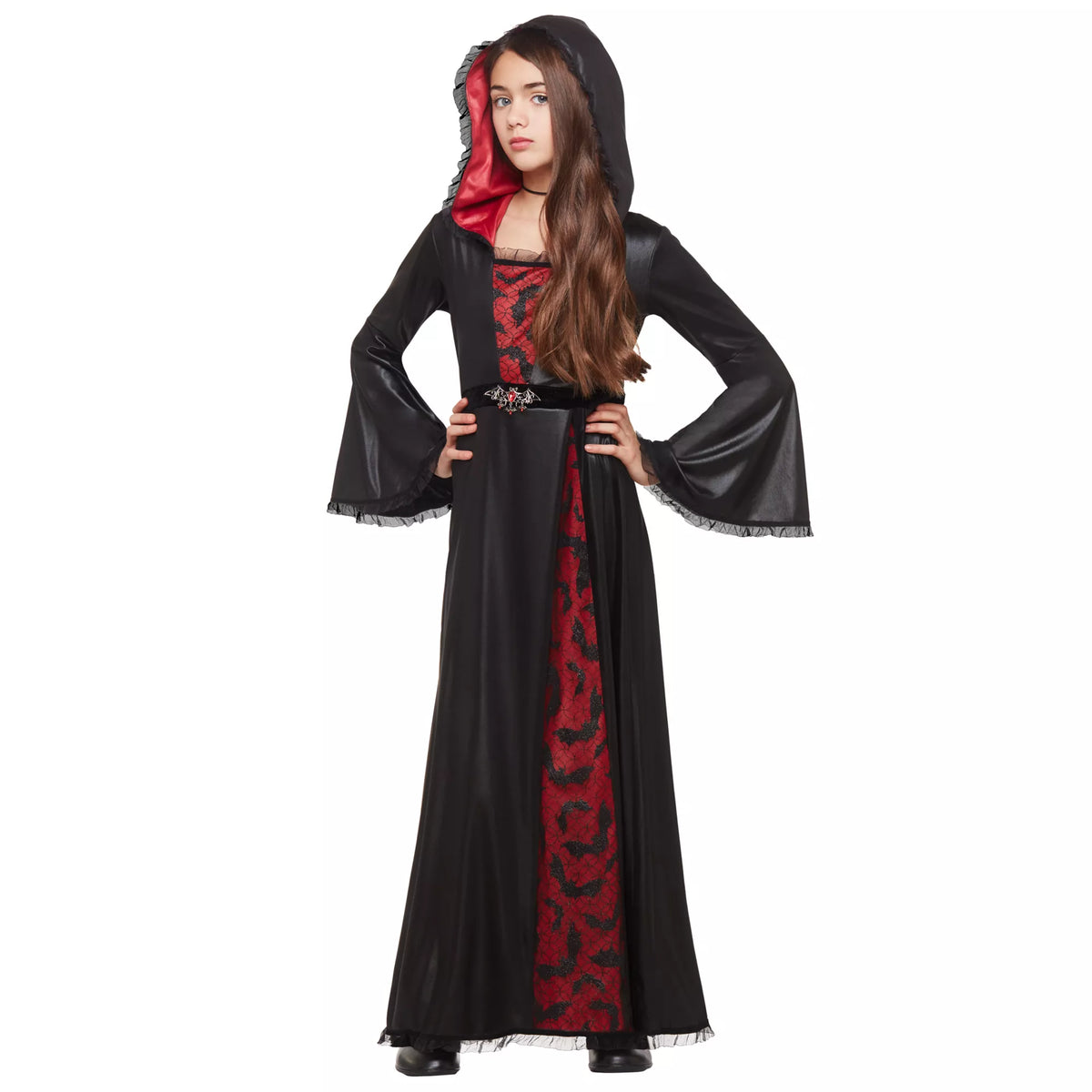 Disfraz de vampiresa murciélago para niña - imagen 1