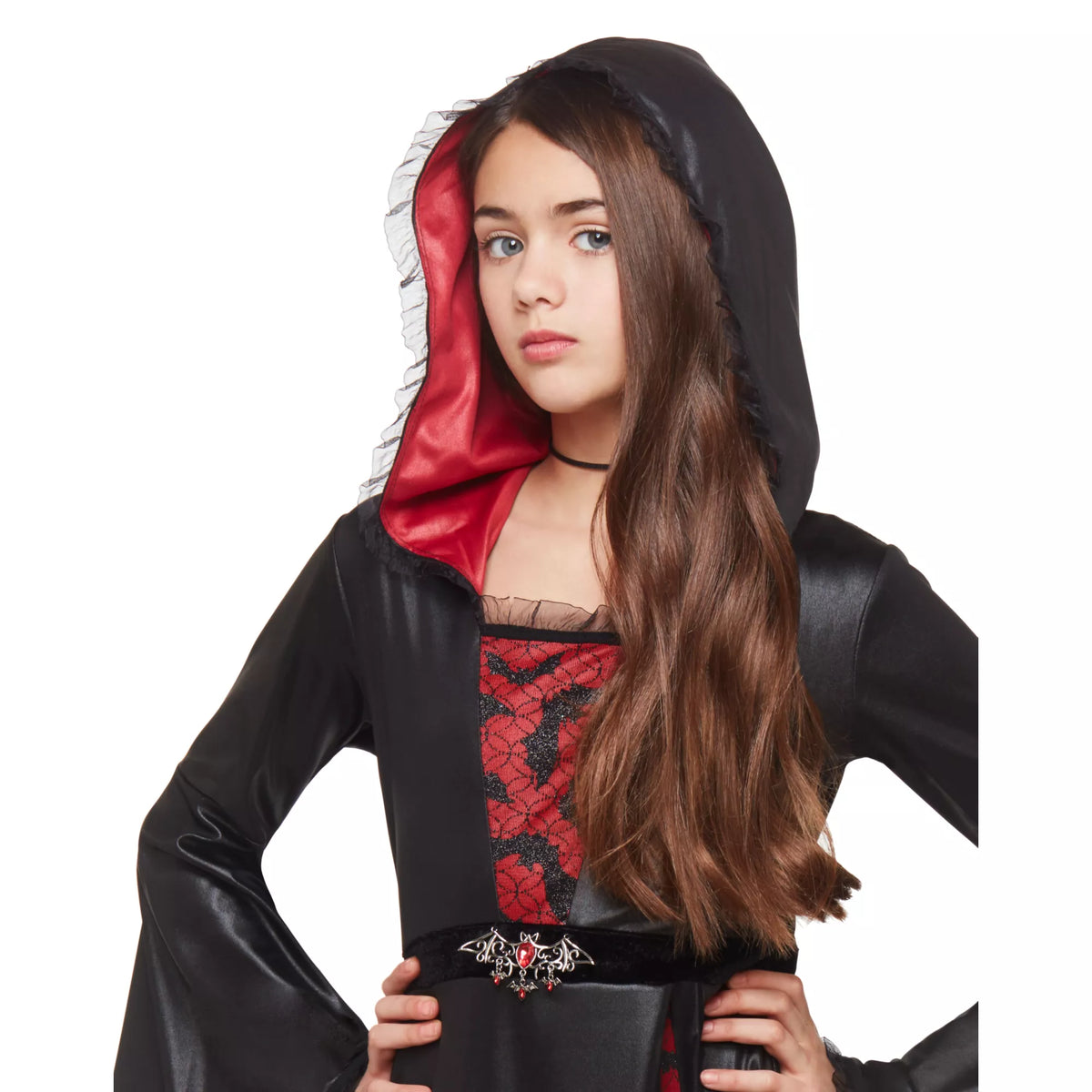 Disfraz de vampiresa murciélago para niña - imagen 4