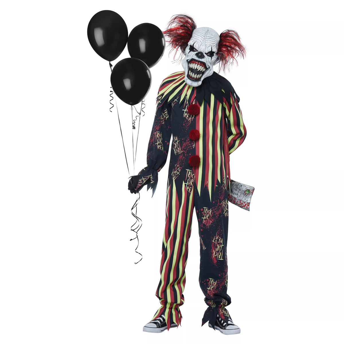Disfraz de payaso que brilla en la oscuridad para niño - imagen 1