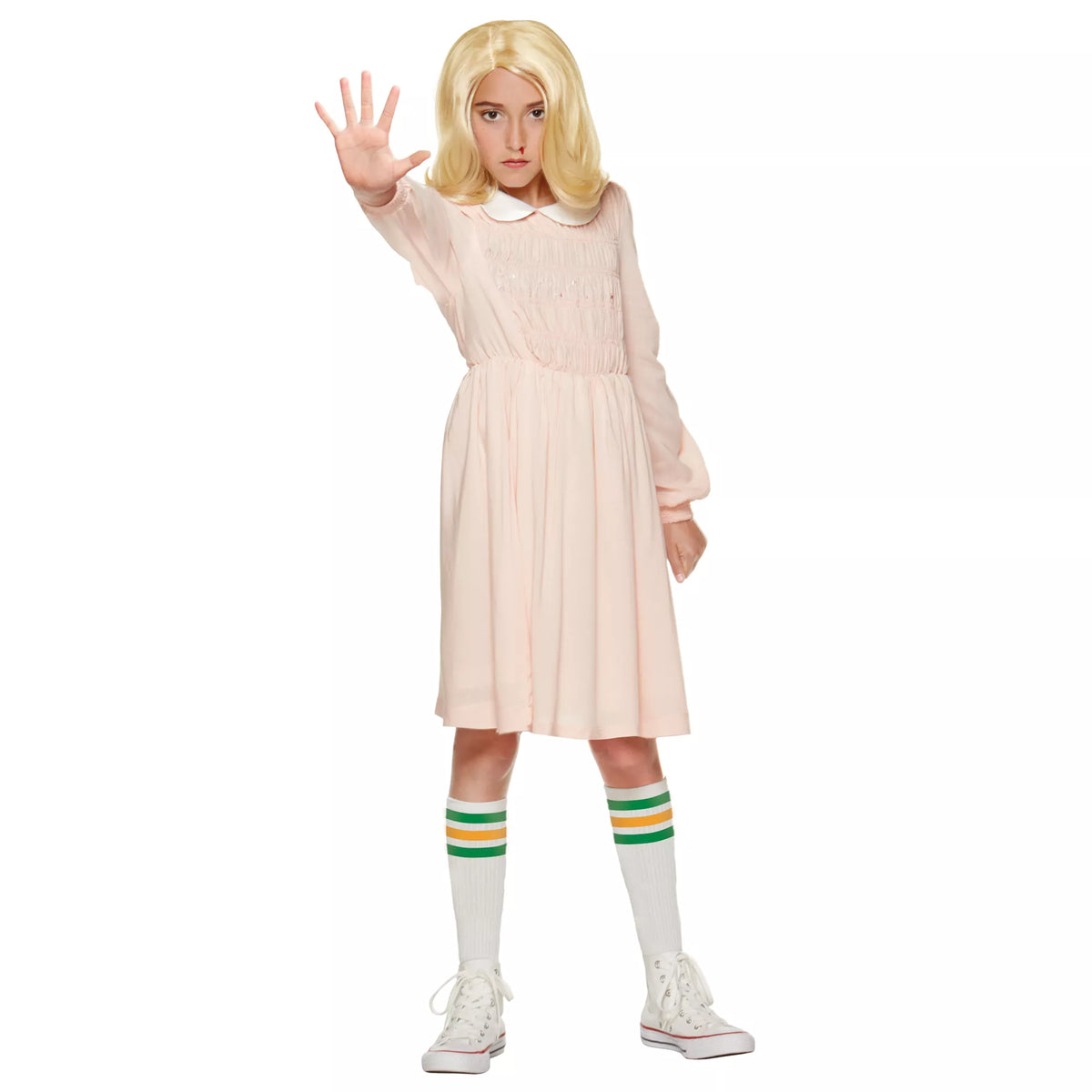 Disfraz con vestido de Eleven para niña – Stranger Things - imagen 1
