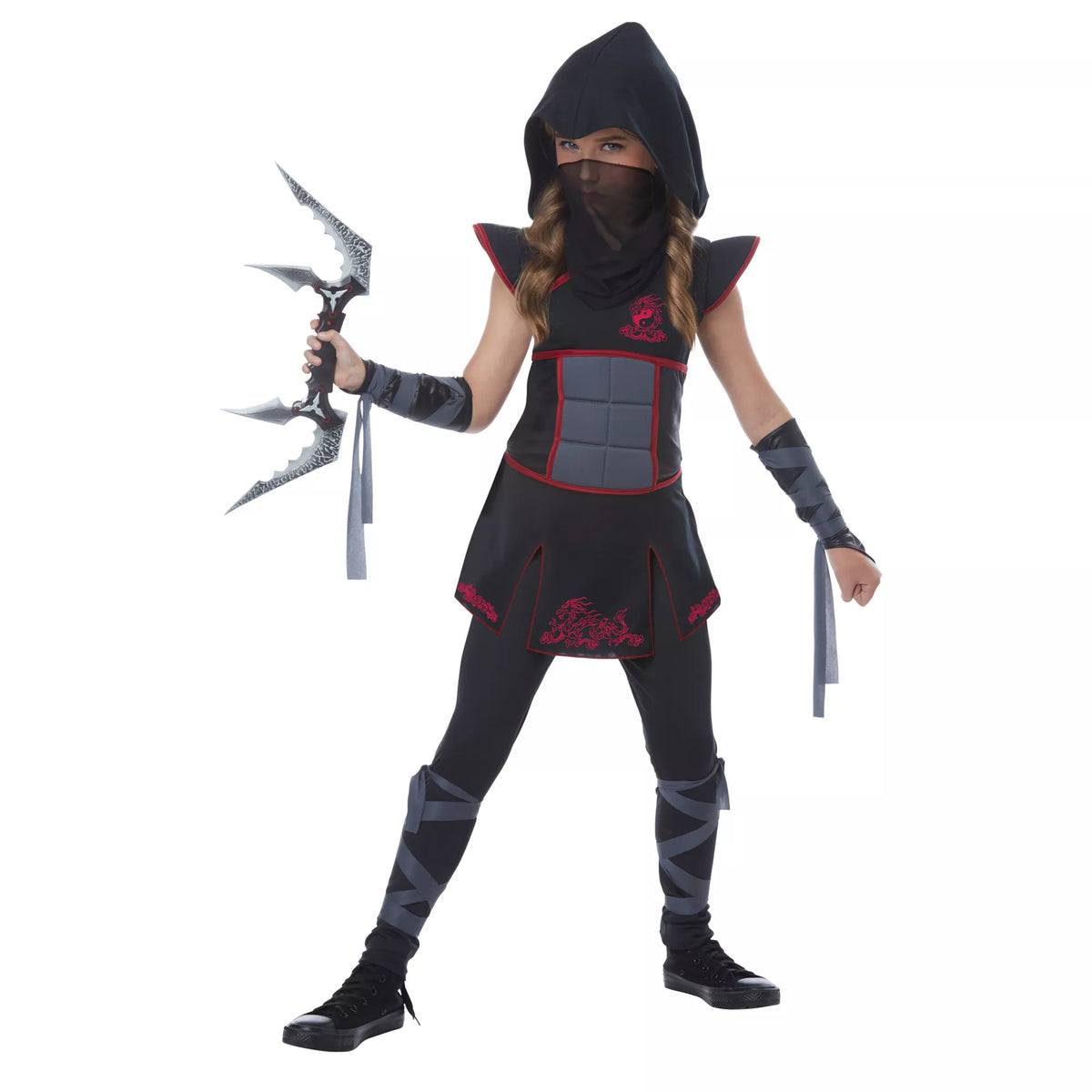Disfraz de ninja intrépida para niña - imagen 1