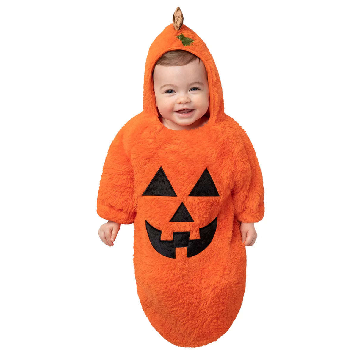 Disfraz tipo saco de calabaza Jack-O’-Lantern para bebé - imagen 1