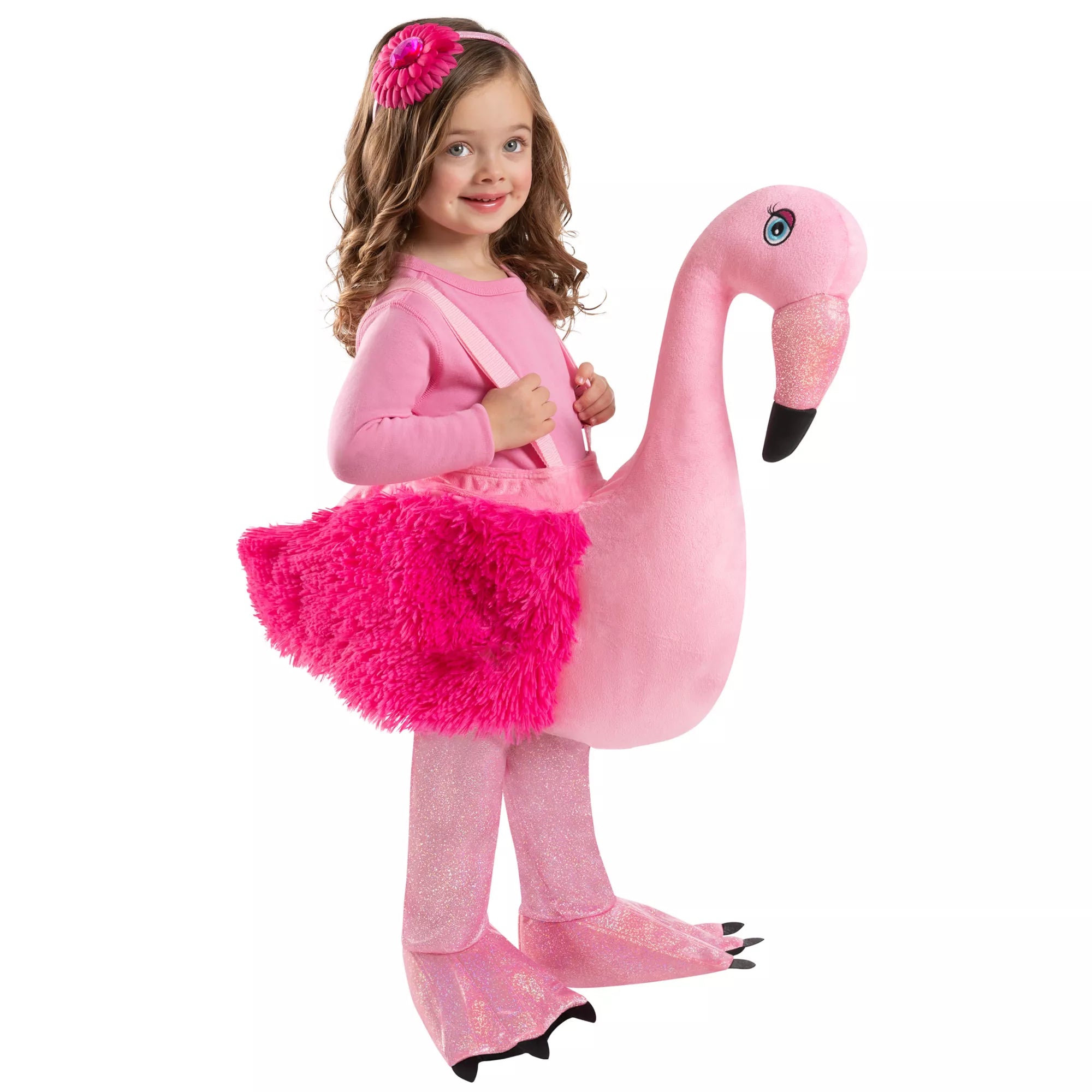 Spirit Halloween Disfraz de Flamenco Ride-Along con Piel Sintética para Niña Pequeña
