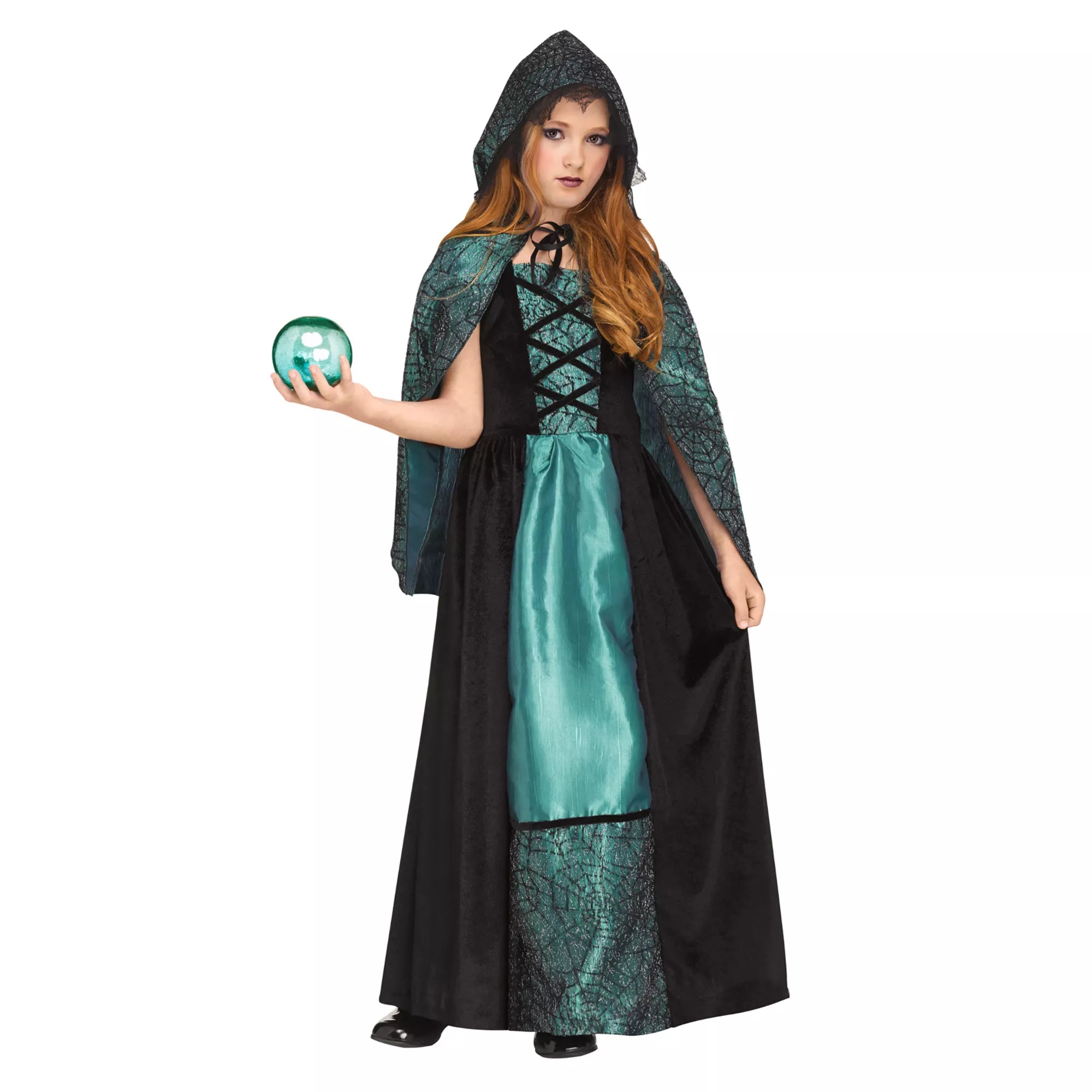Disfraz de hechicera esmeralda para niña - imagen 1