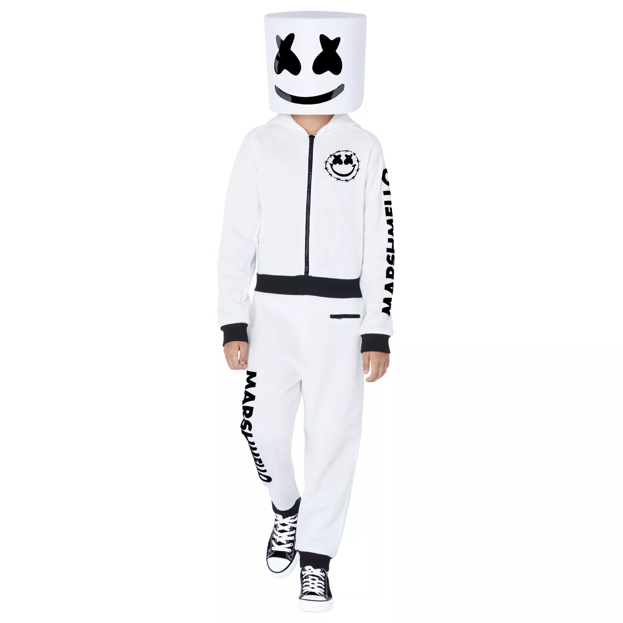 Disfraz con enterizo de Marshmello con logo para niño - imagen 1