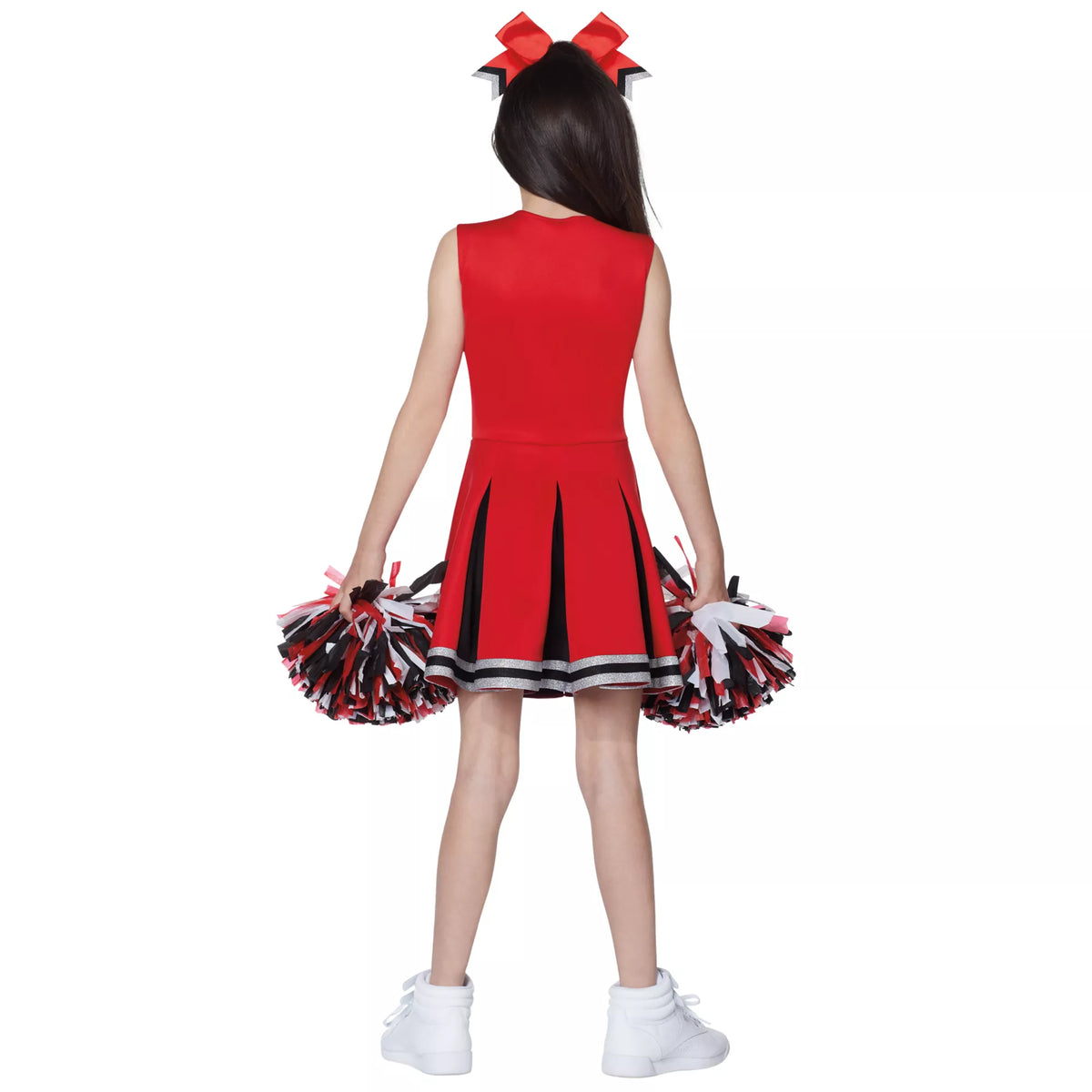 Disfraz de porrista roja y negra para niña - imagen 2