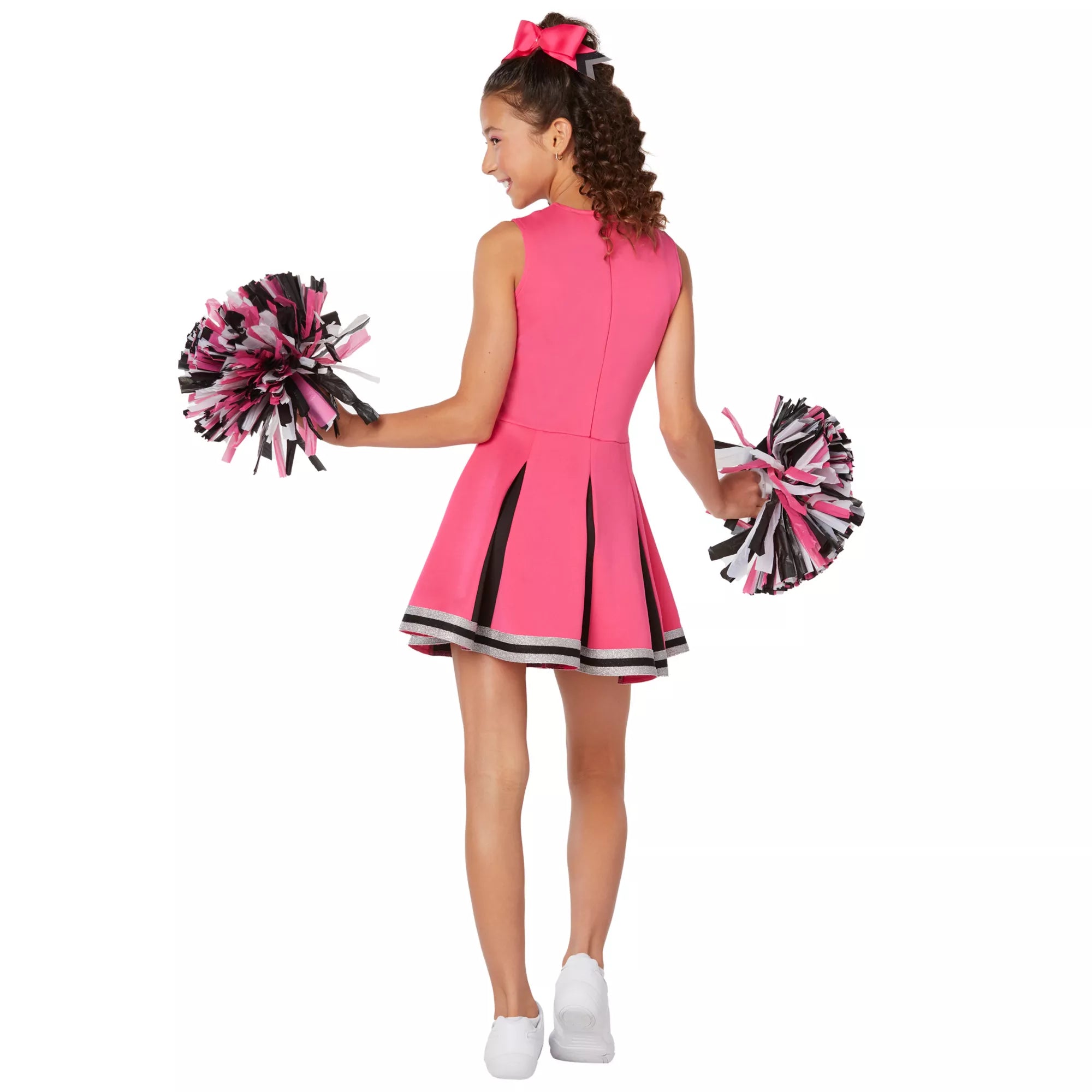 Disfraz de porrista rosa para niña - imagen 2