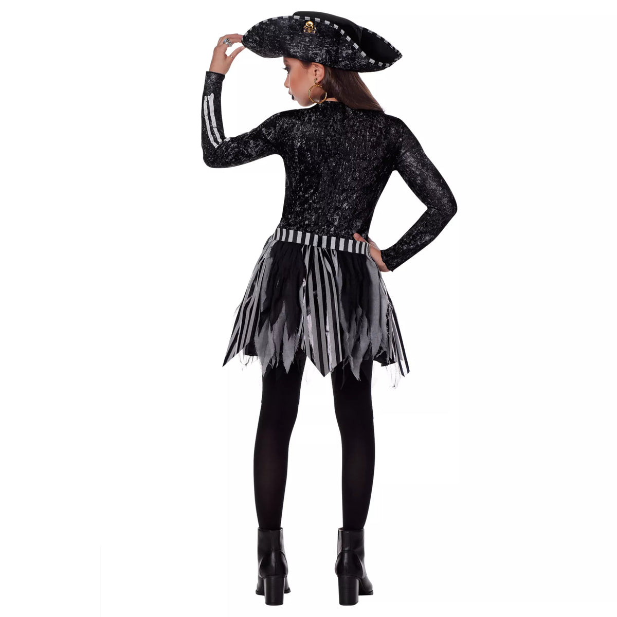 Disfraz de pirata esqueleto para niña - imagen 2