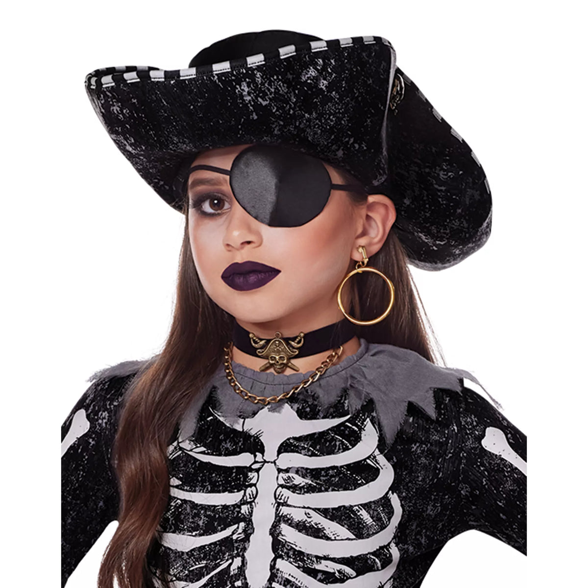 Disfraz de pirata esqueleto para niña - imagen 3