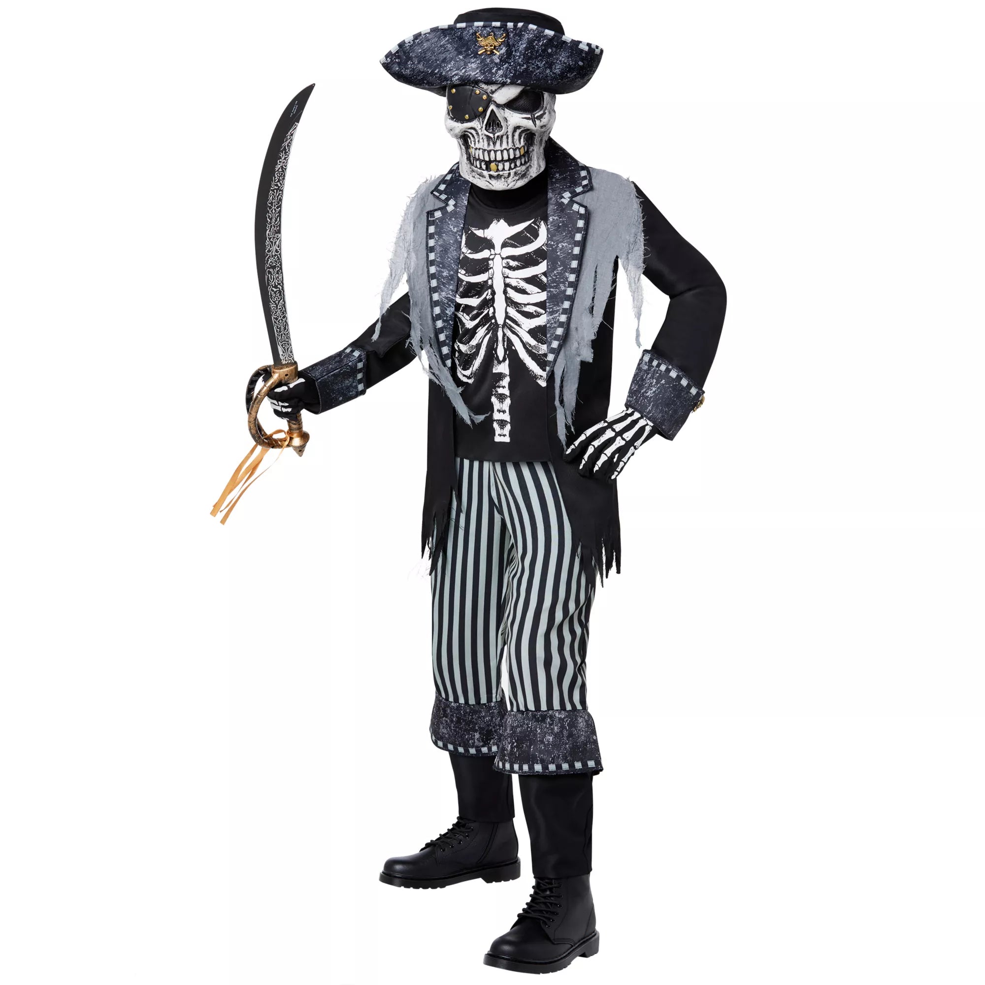 Disfraz de pirata esqueleto para niño - imagen 1