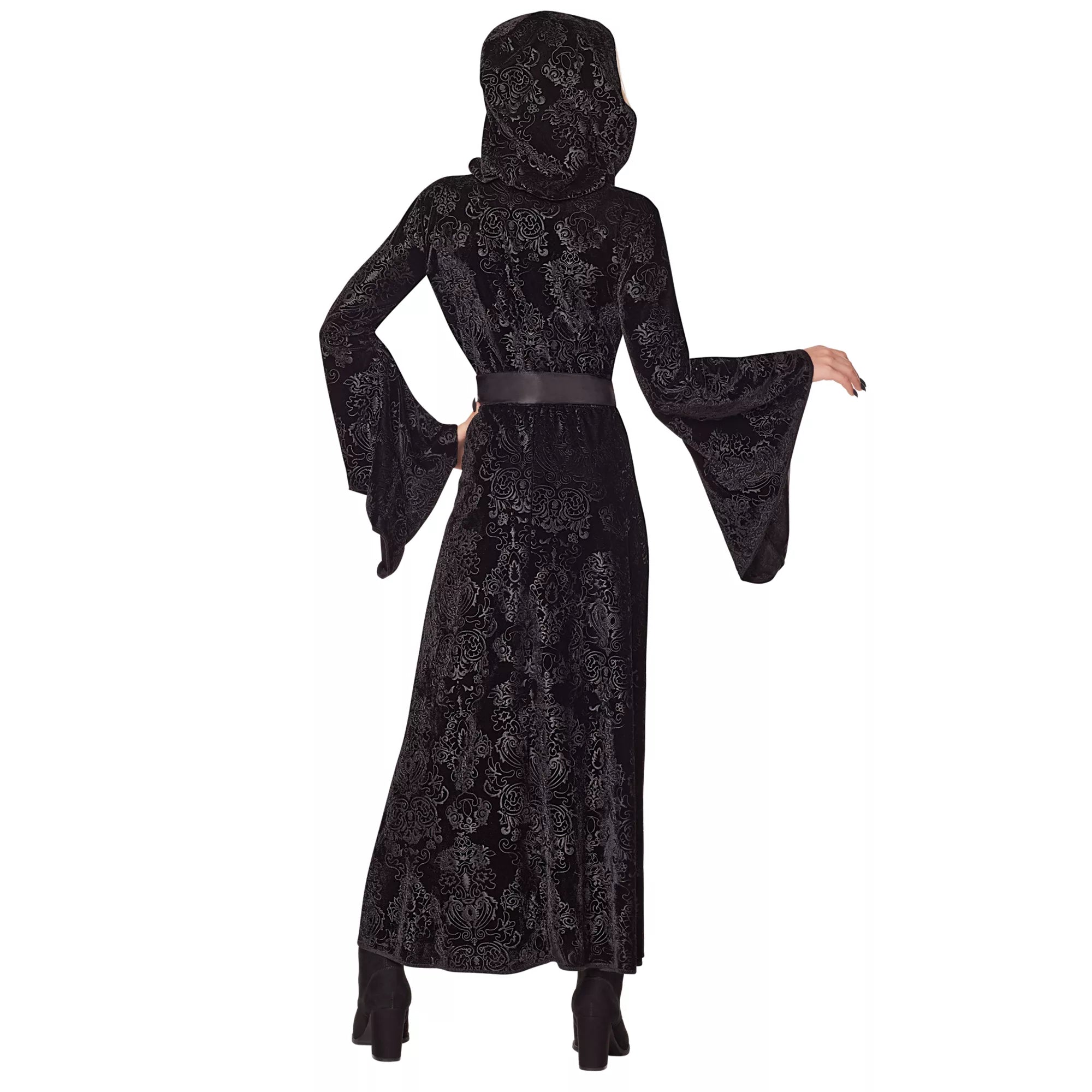Vestido negro con capucha para niña - imagen 2