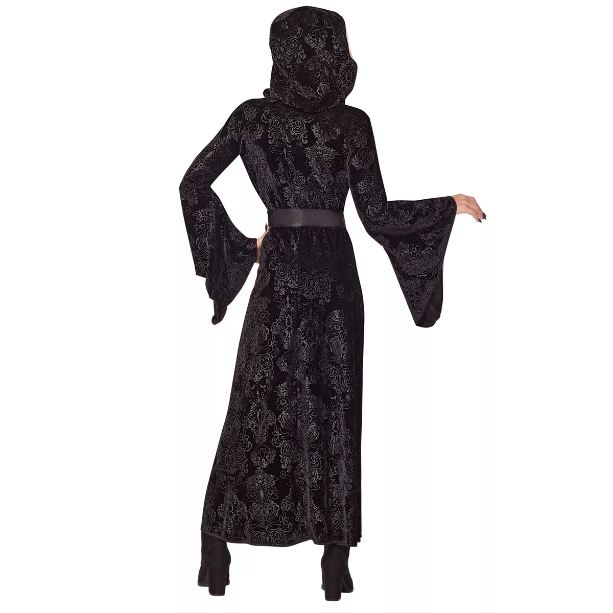 Vestido negro con capucha para niña - imagen 2