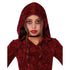 Vestido rojo con capucha para niña - imagen 3