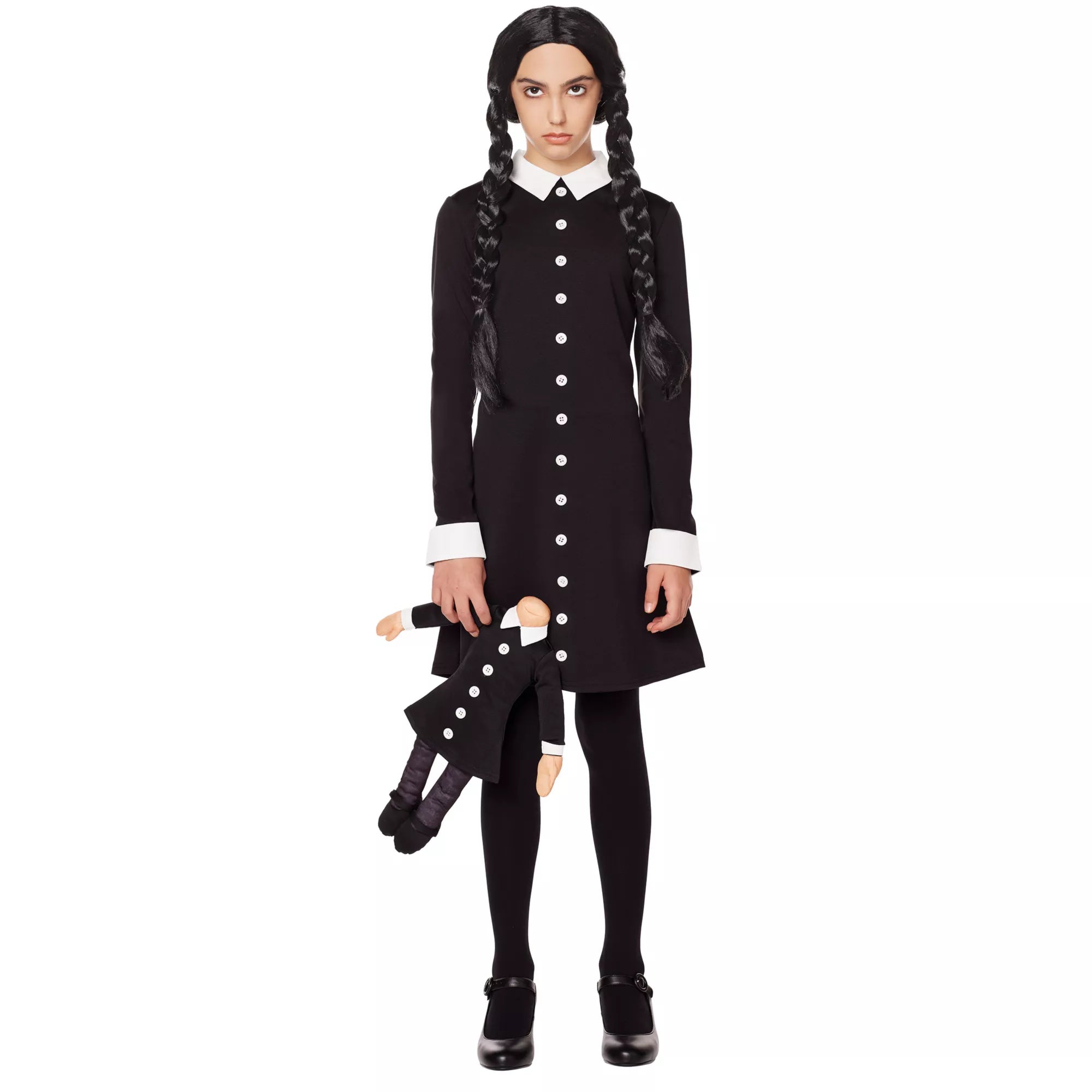 Disfraz de Wednesday Addams para niña – The Addams Family - imagen 1