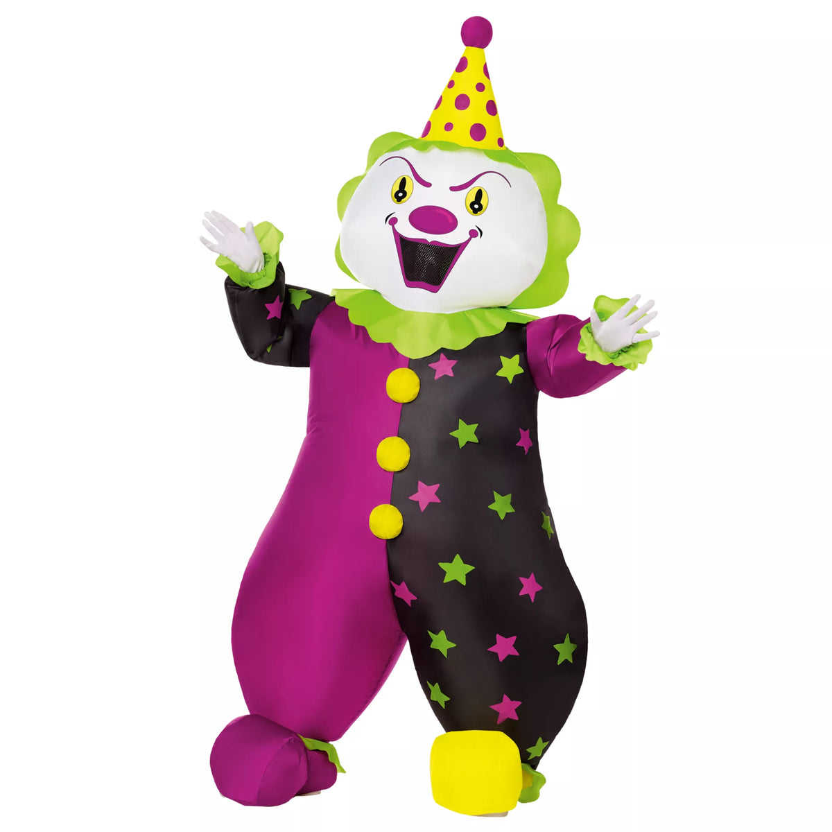 Disfraz inflable de payaso de circo para niño - imagen 1