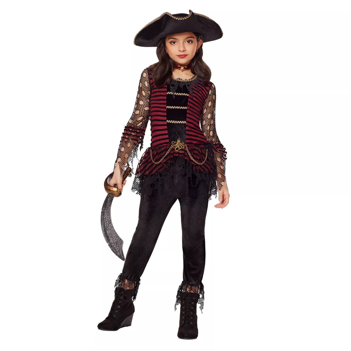 Disfraz de pirata oscura para niña - imagen 1