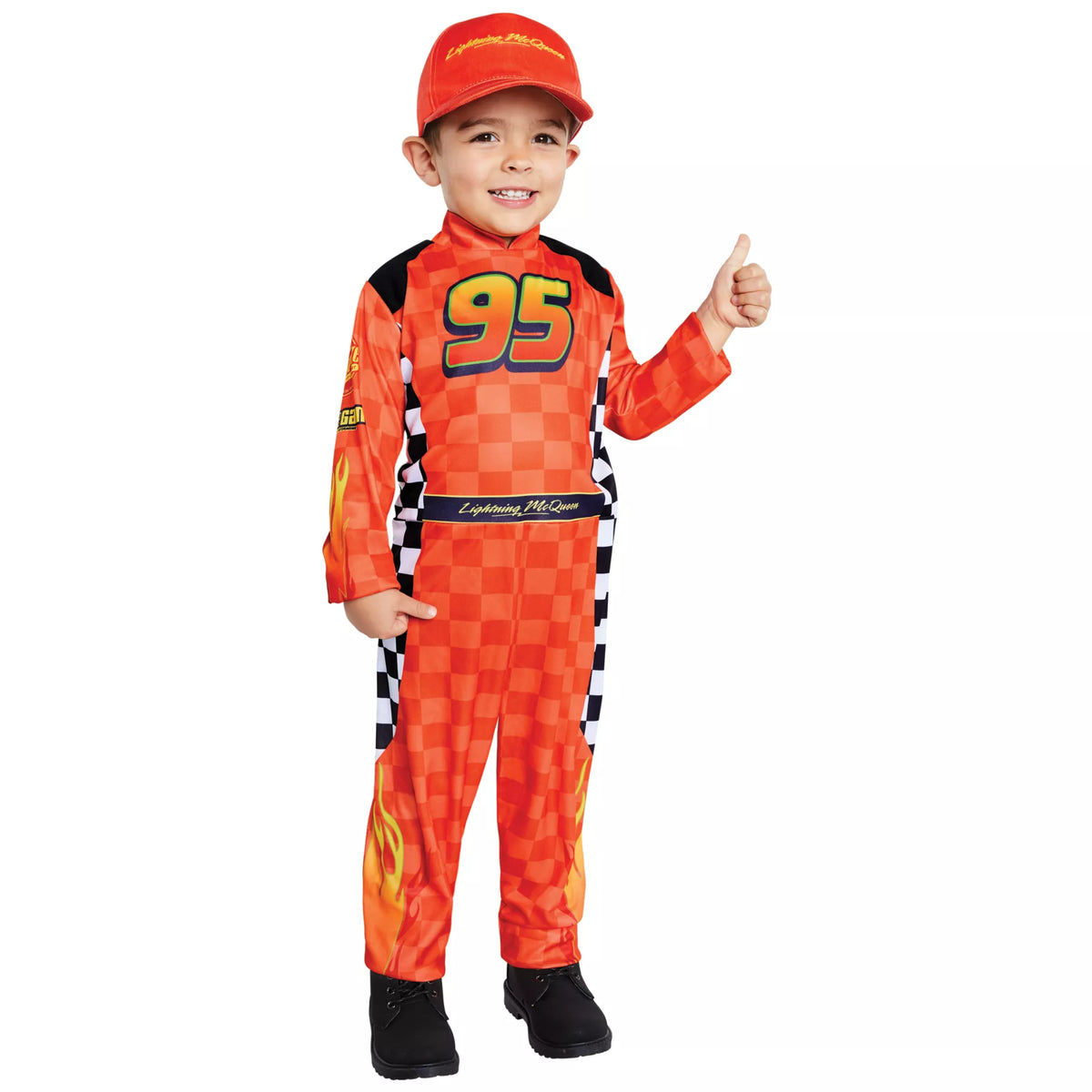 Disfraz de equipo de boxes de Lightning McQueen para niño pequeño – Cars - imagen 1