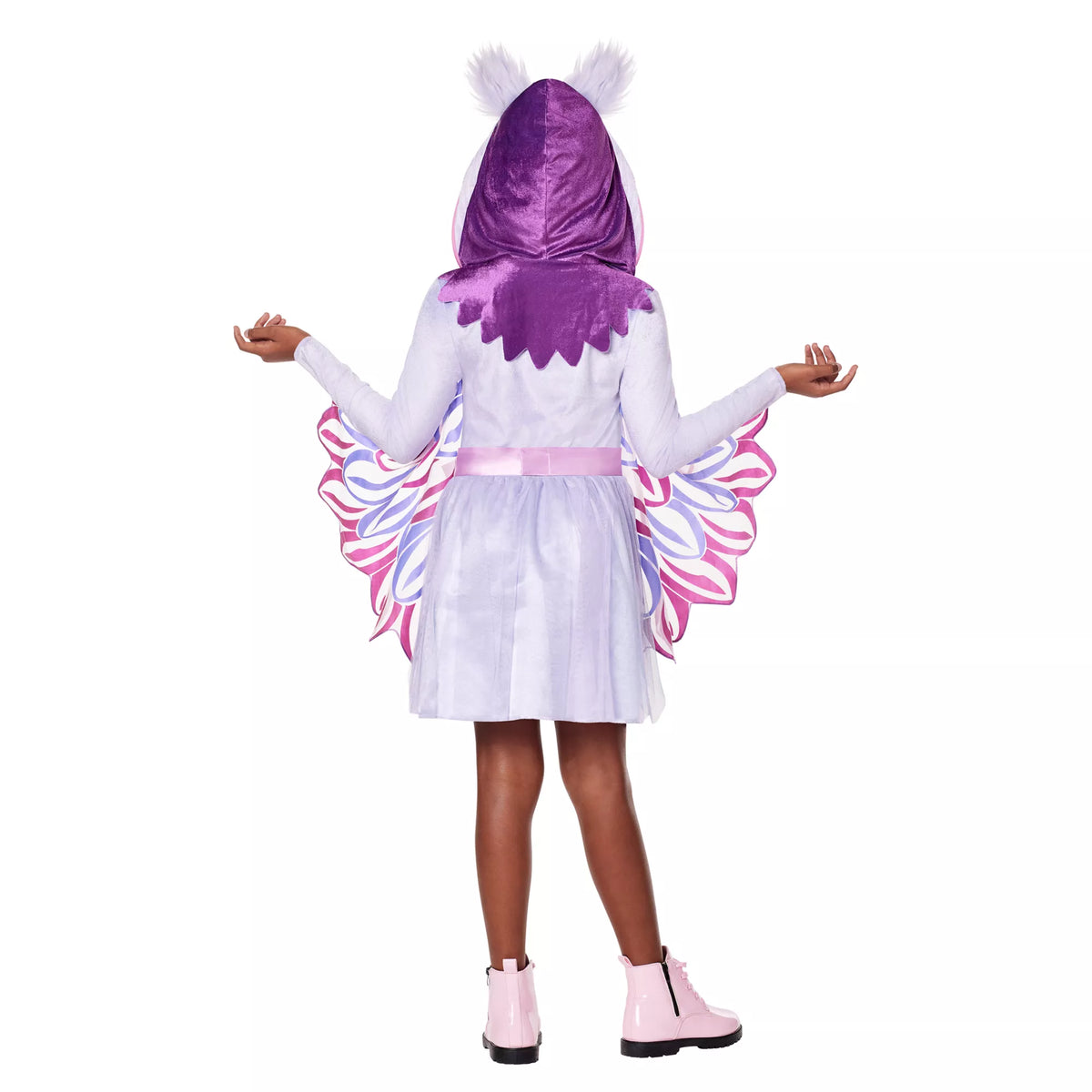 Disfraz con vestido de búho morado para niña - imagen 2