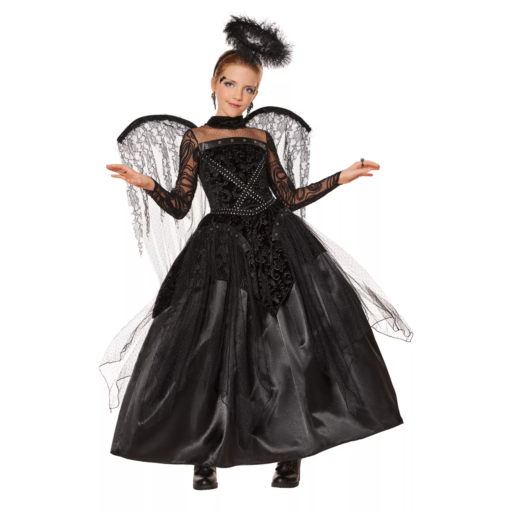 Disfraz de ángel de la oscuridad para niña – The Signature Collection - imagen 2