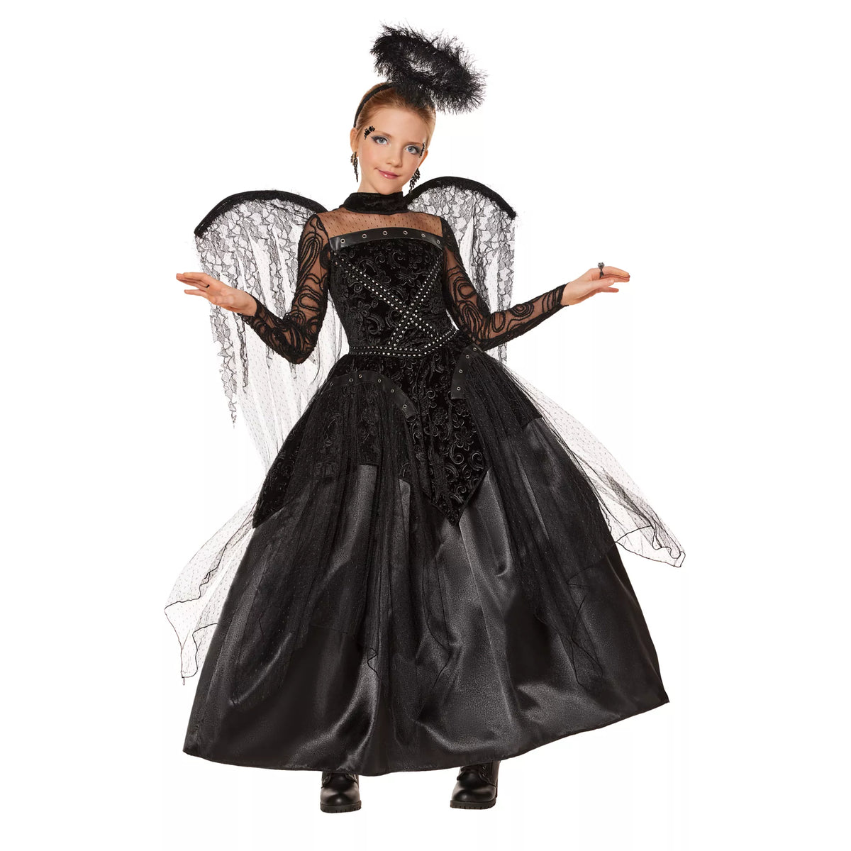 Disfraz de ángel de la oscuridad para niña – The Signature Collection - imagen 2