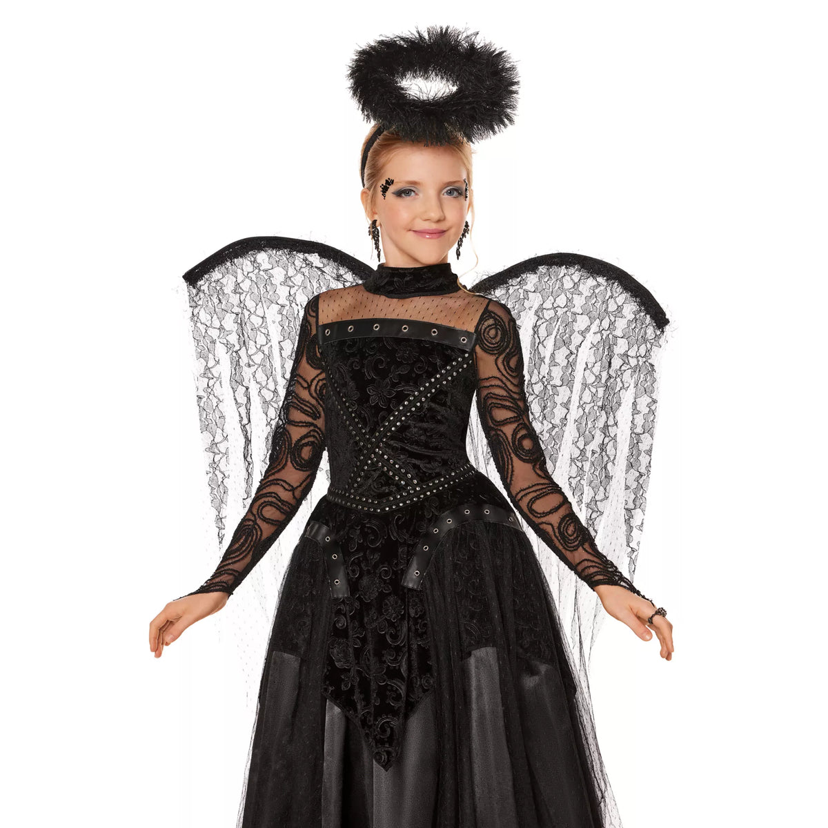 Disfraz de ángel de la oscuridad para niña – The Signature Collection - imagen 6