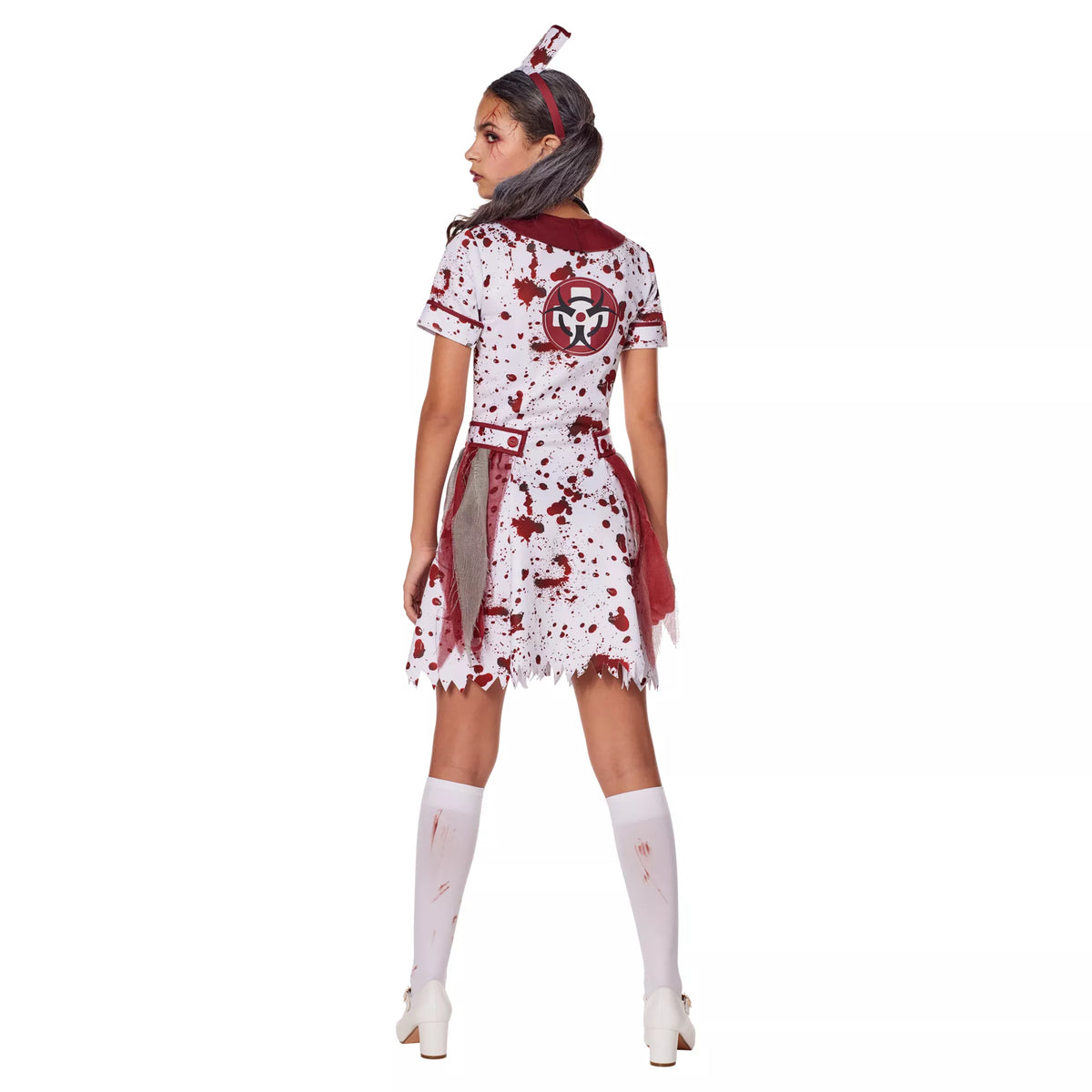 Disfraz de enfermera zombi para niña - imagen 2