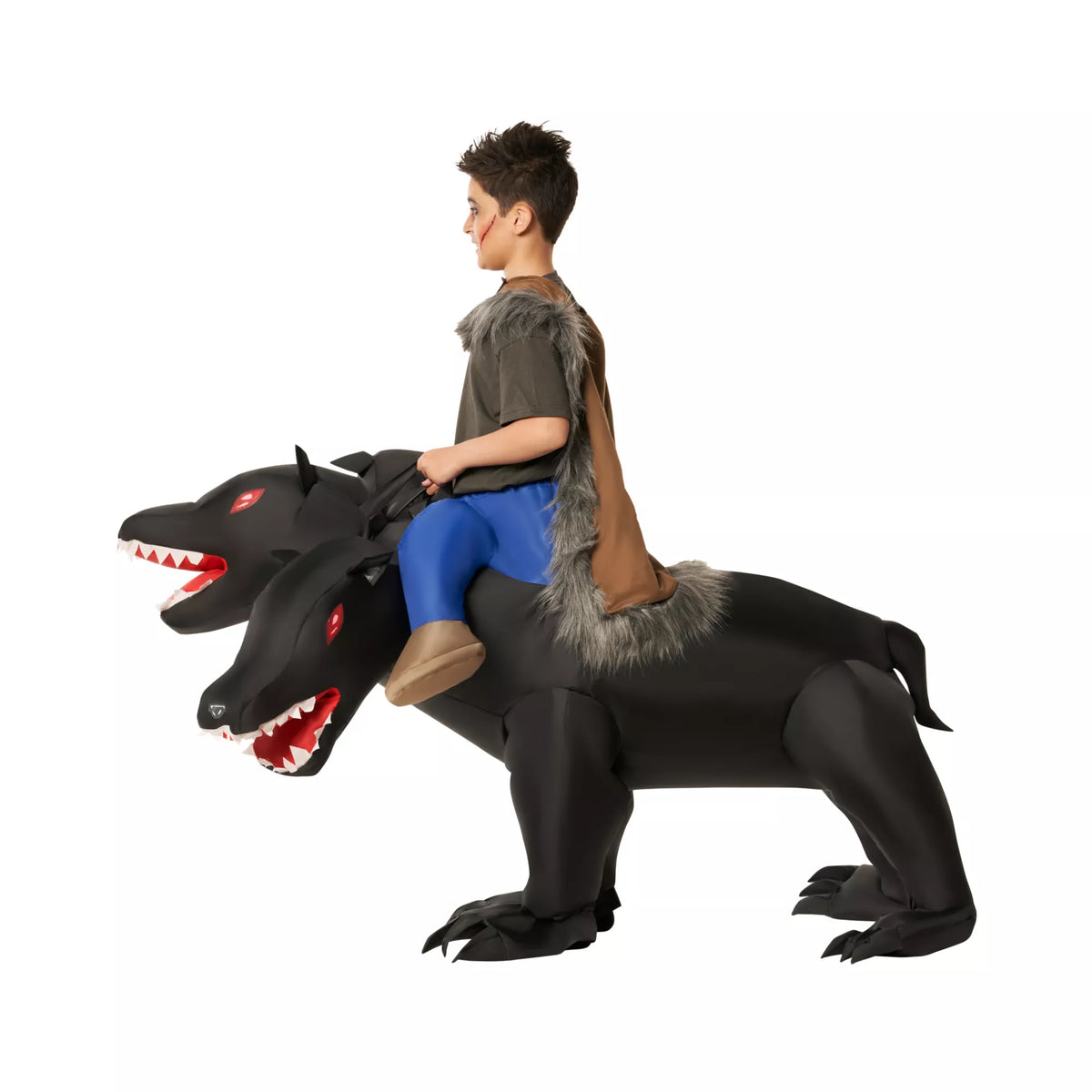 Disfraz inflable montable de perro de tres cabezas para niño - imagen 3