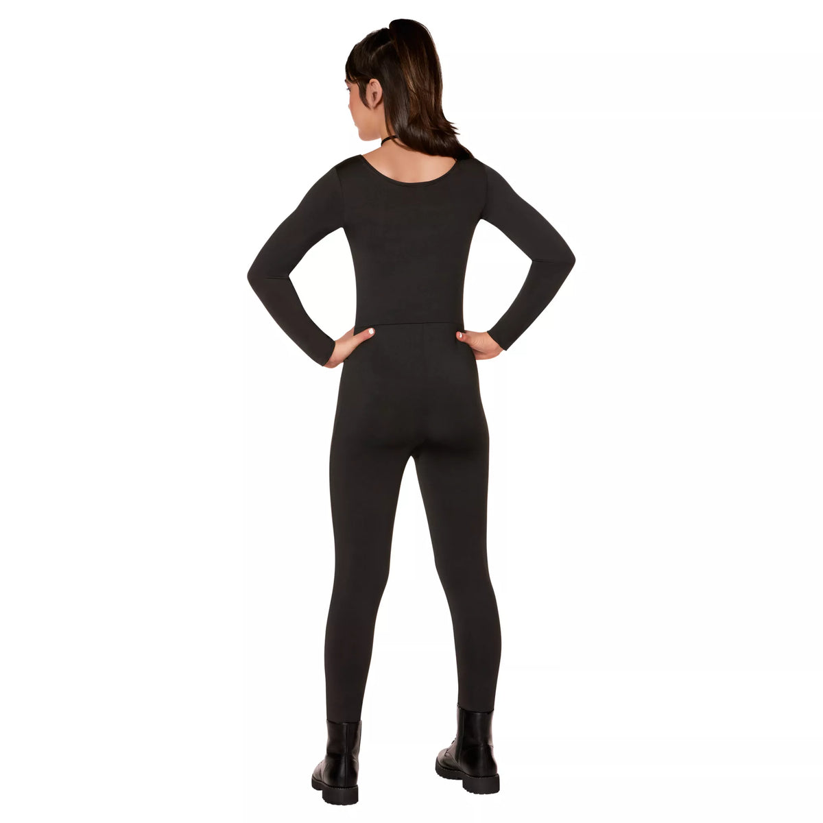 Traje enterizo negro de gata para niña - imagen 2