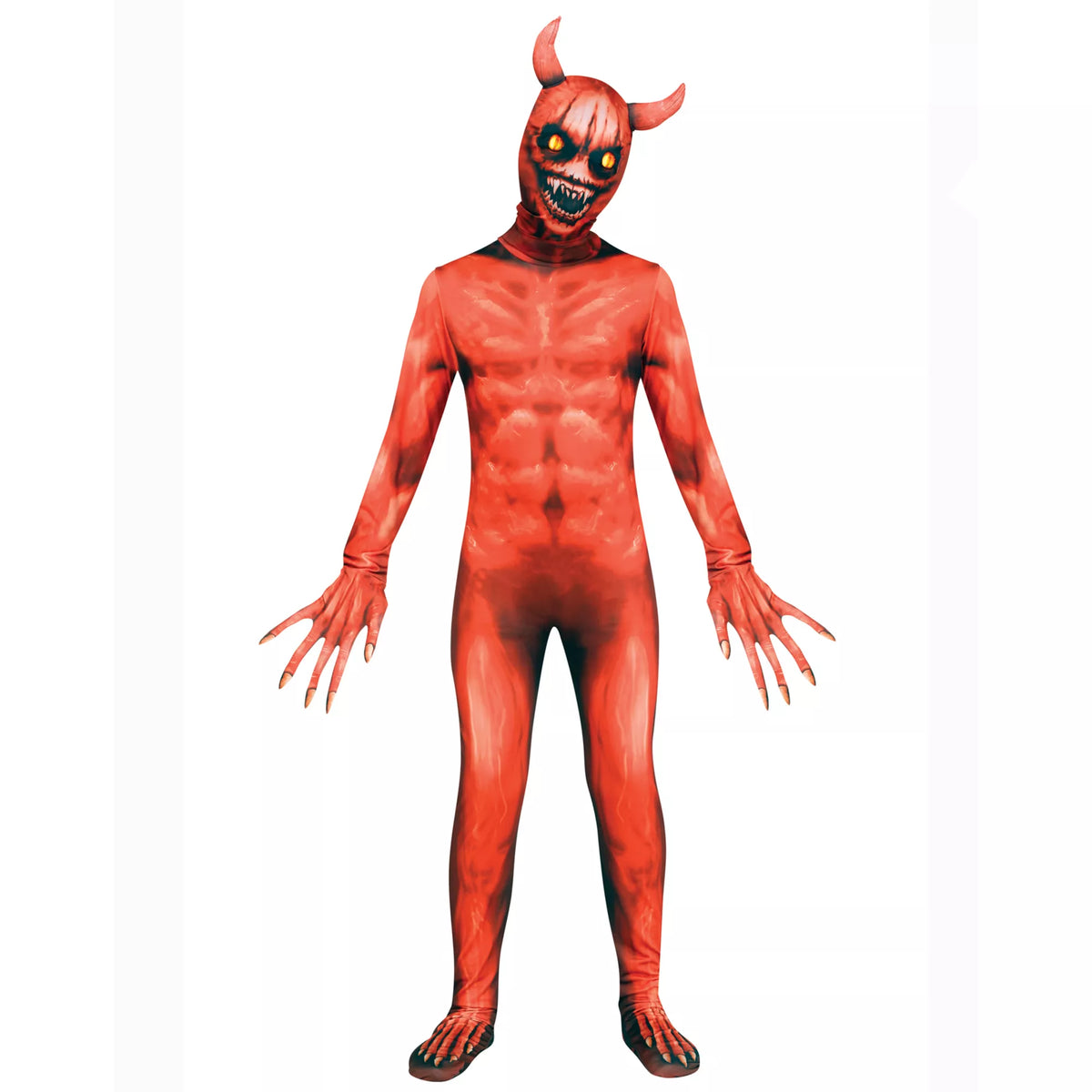 Disfraz de segunda piel de demonio ardiente para niño - imagen 1