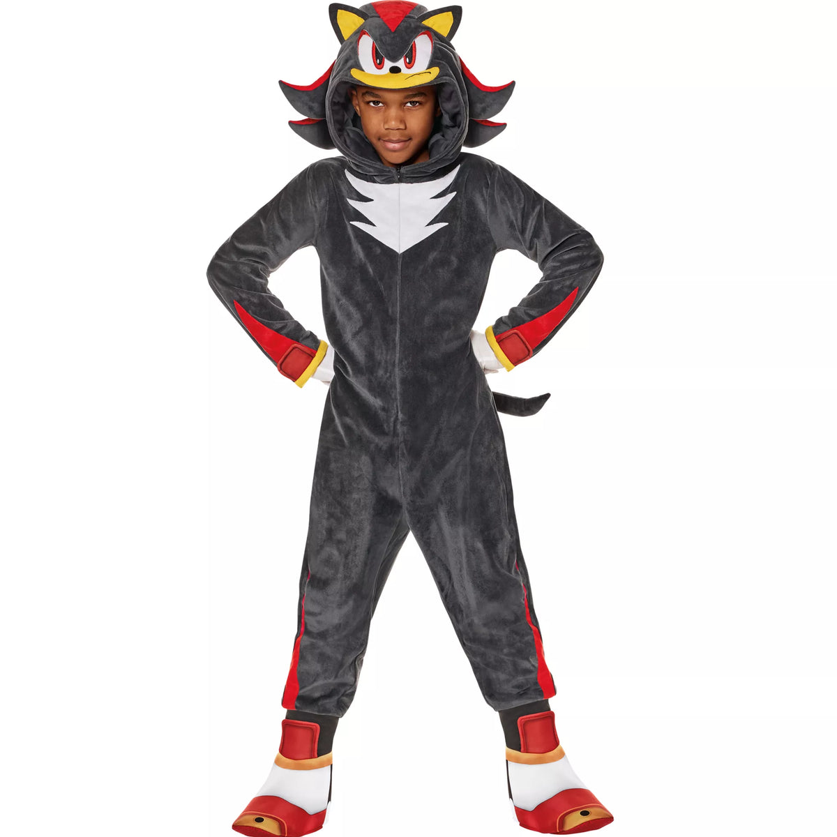 Disfraz con enterizo de Shadow para niño – Sonic the Hedgehog - imagen 1