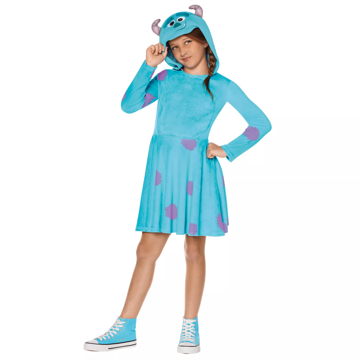 Disfraz con vestido de Sulley para niña – Monsters Inc. - imagen 1