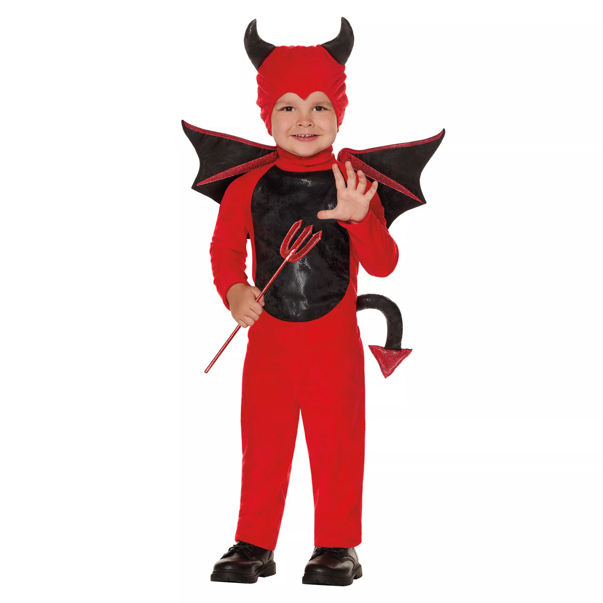 Disfraz con enterizo de diablo para niña pequeña - imagen 1