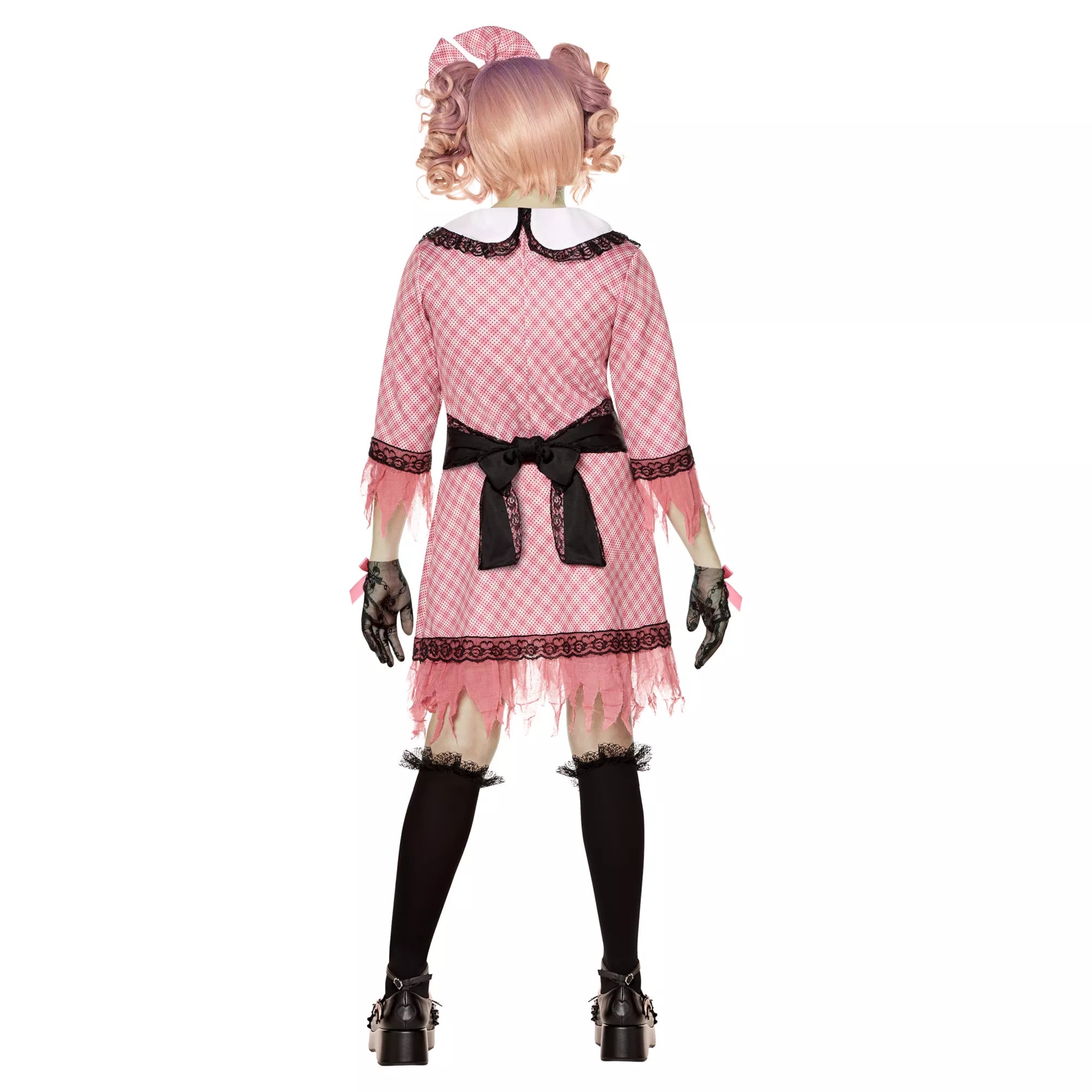 Disfraz de muñeca rosa para niña - imagen 2