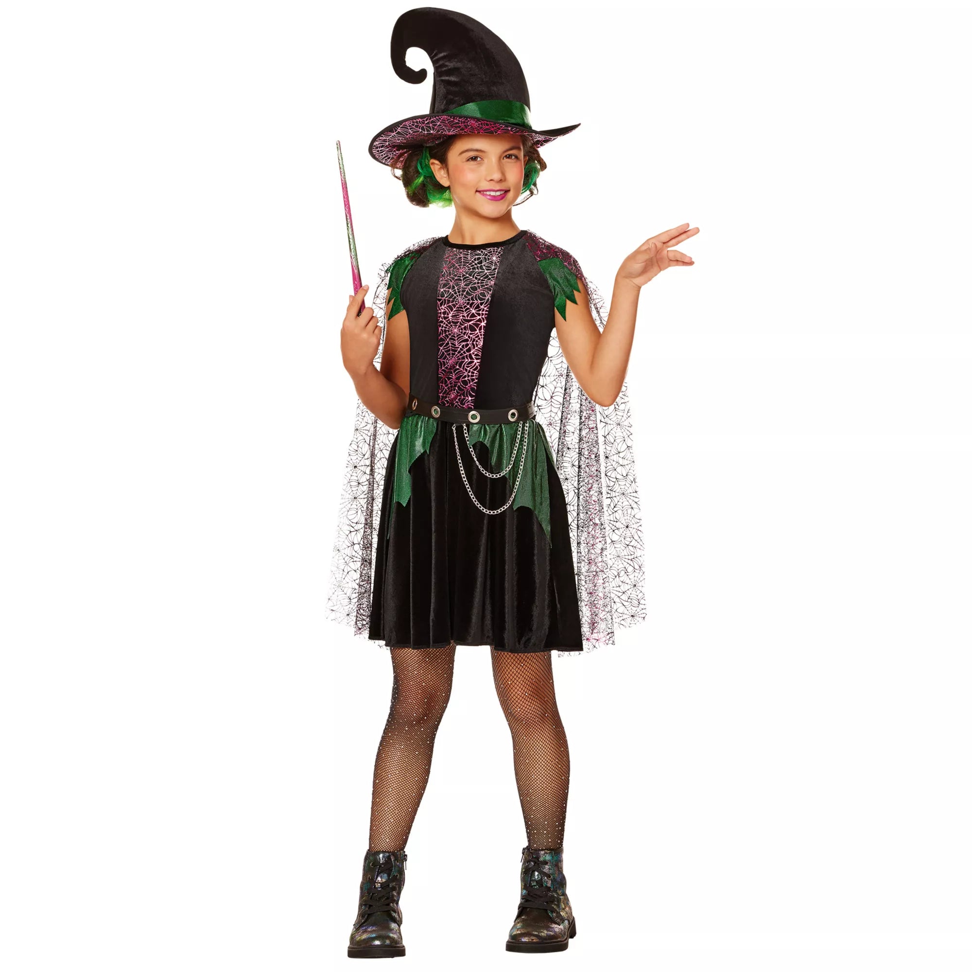 Disfraz de bruja de magia negra para niña - imagen 1