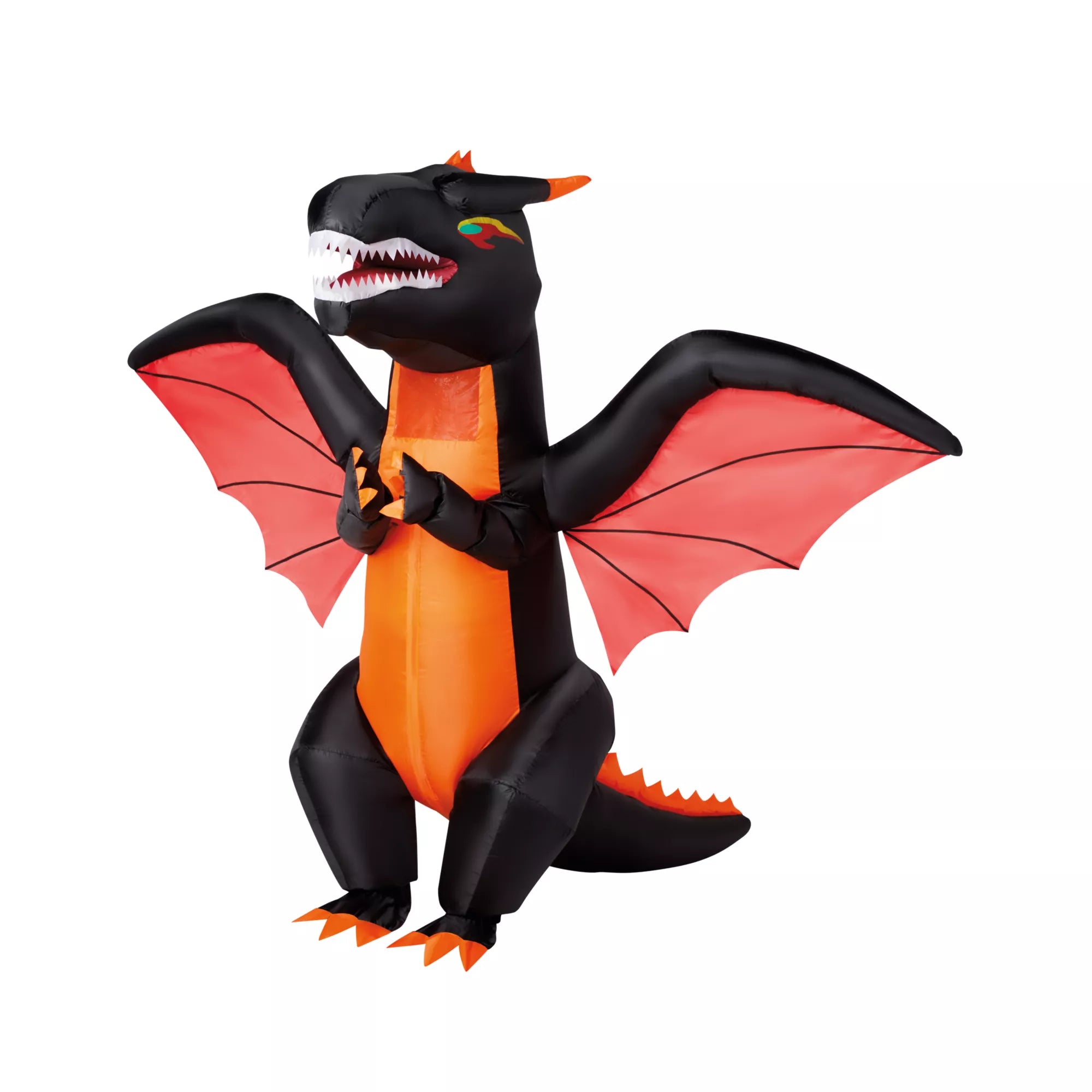 Disfraz inflable de dragón de fuego para niño - imagen 1